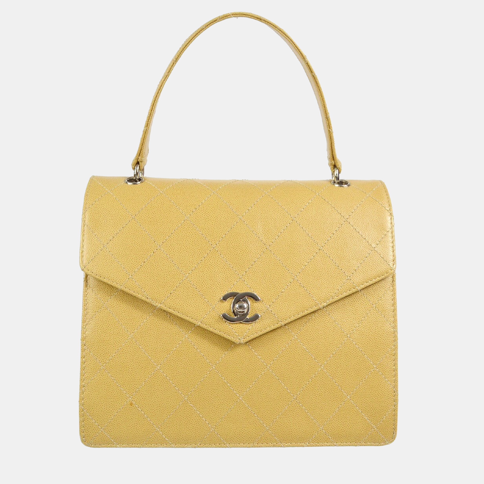 

Chanel Beige Calfskin Handbag