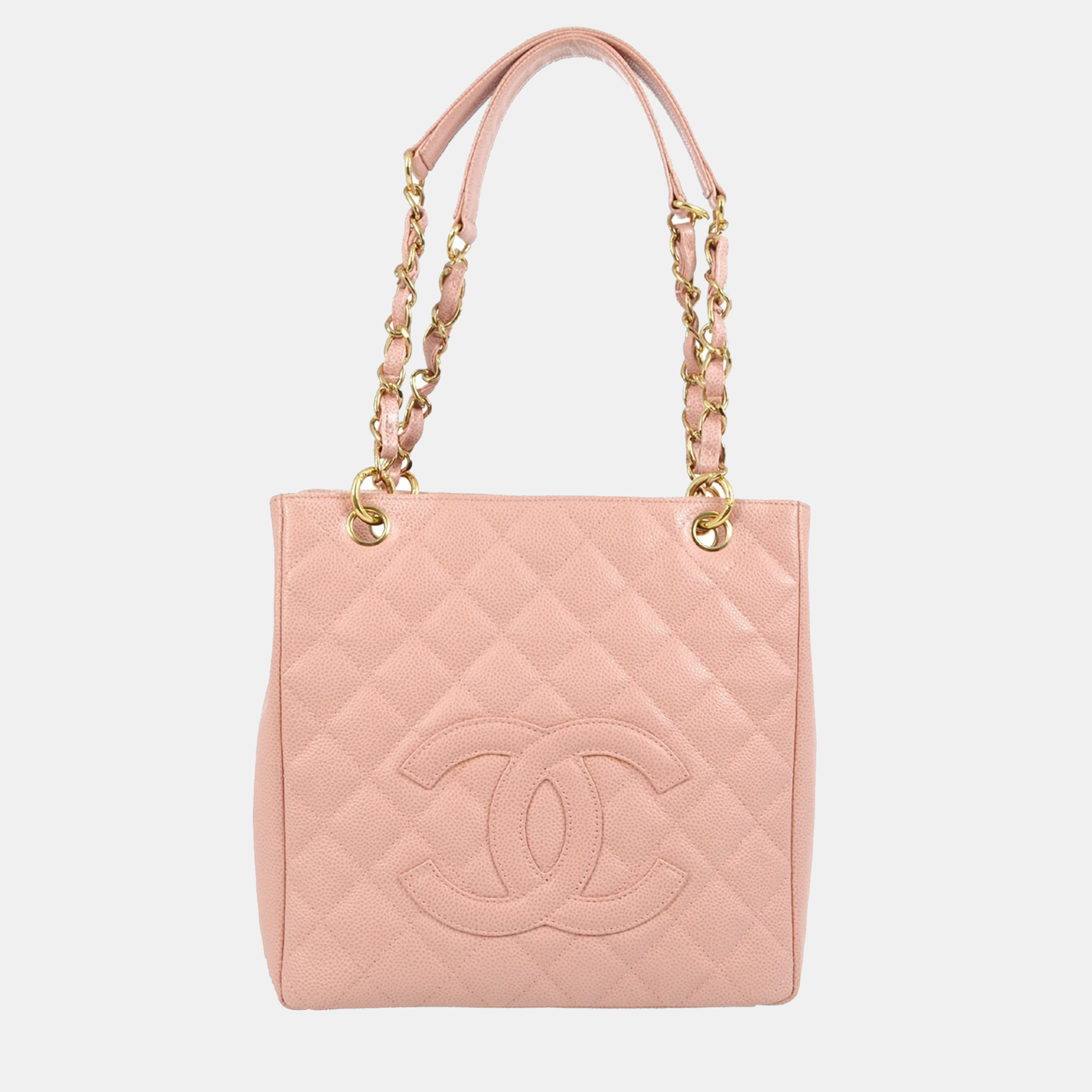 

Chanel Pink Calfskin Petite Shopping Tote Pst Tote