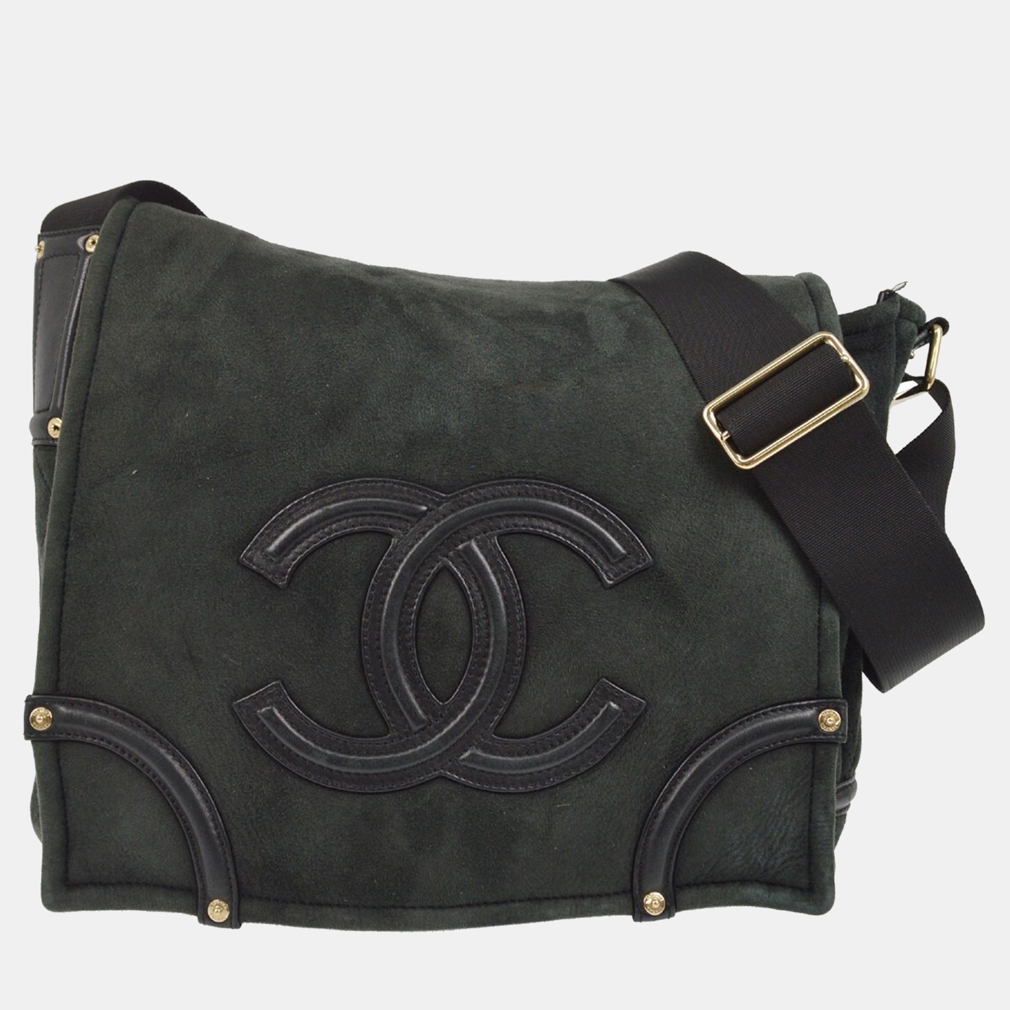 

Chanel Black Mouton Messenger Bag