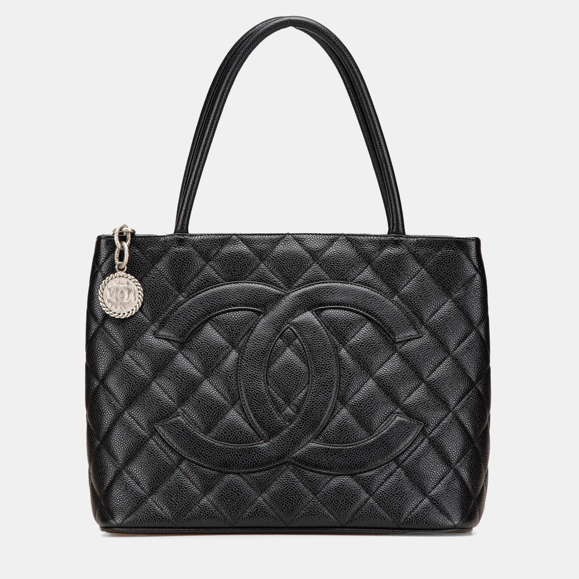 

Chanel Black Caviar Medallion Tote