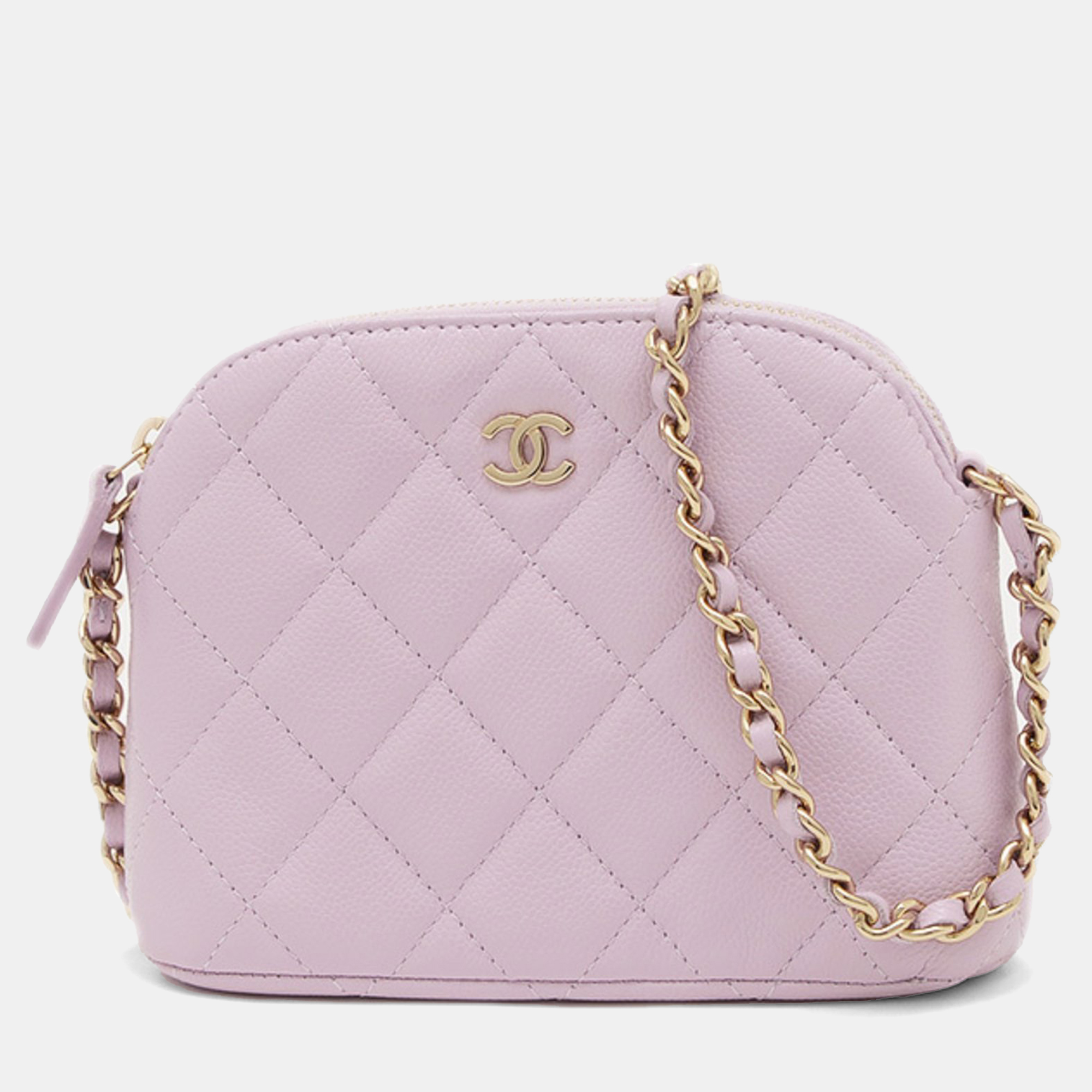 

Chanel Matelasse Chain Clutch Bag Caviar Skin Lavender, Pink