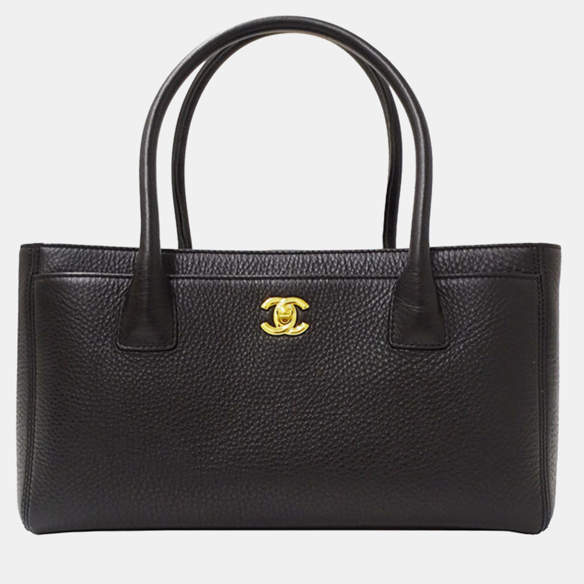 

Chanel Black Leather Executive Tote Bag