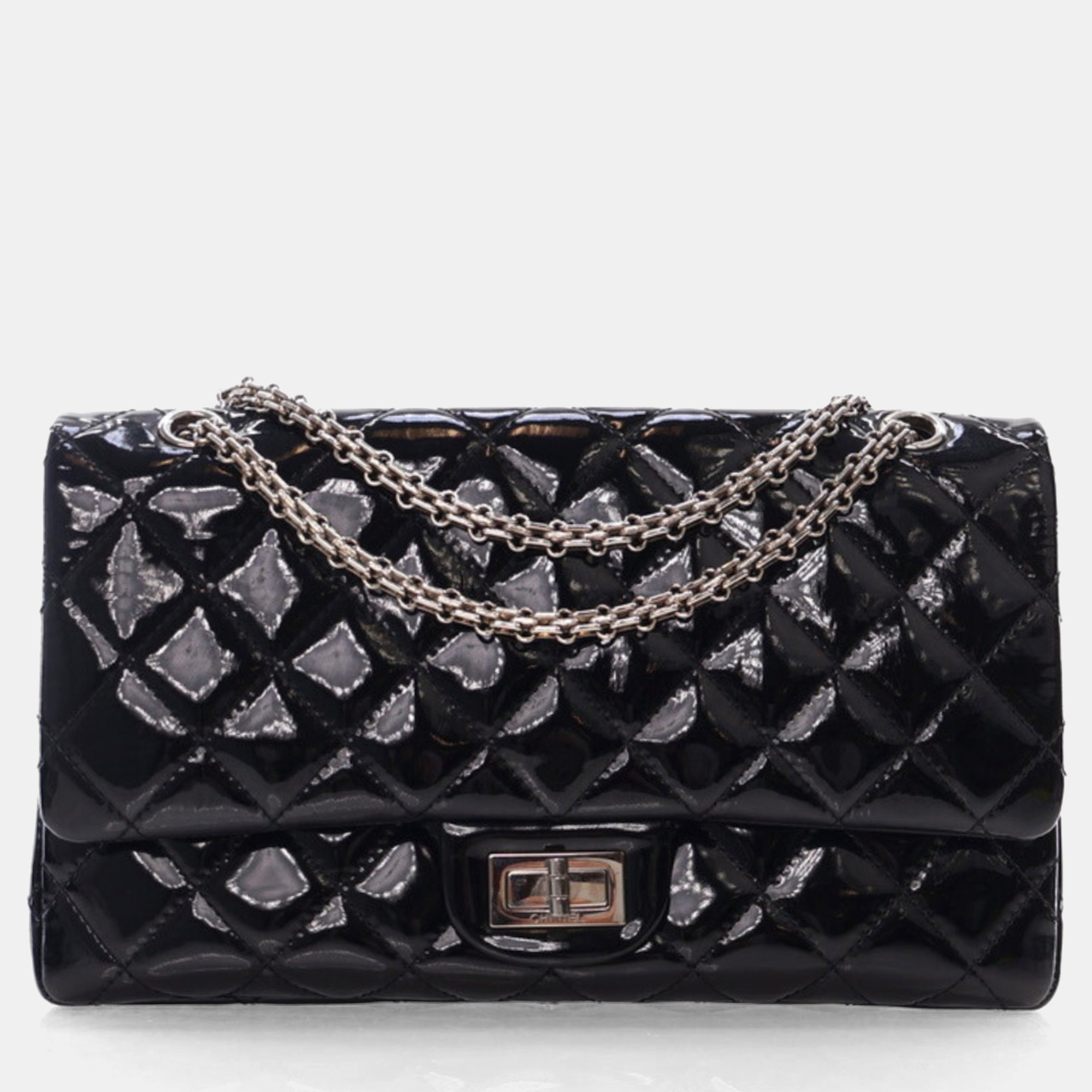 

Chanel Black Patent Reissue 2.55 Flap Bag