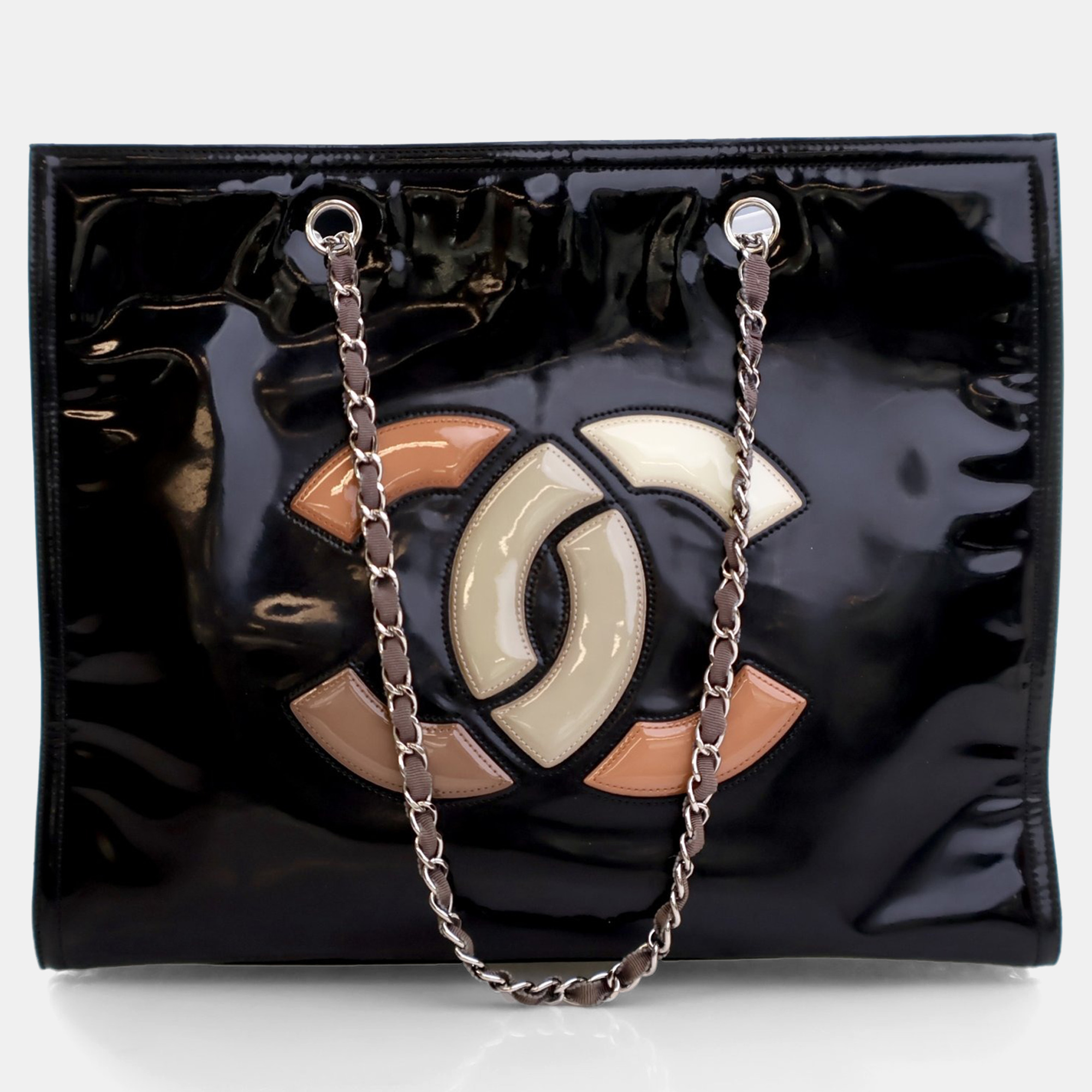 

Chanel Black Vinyl CC Lipstick Tote