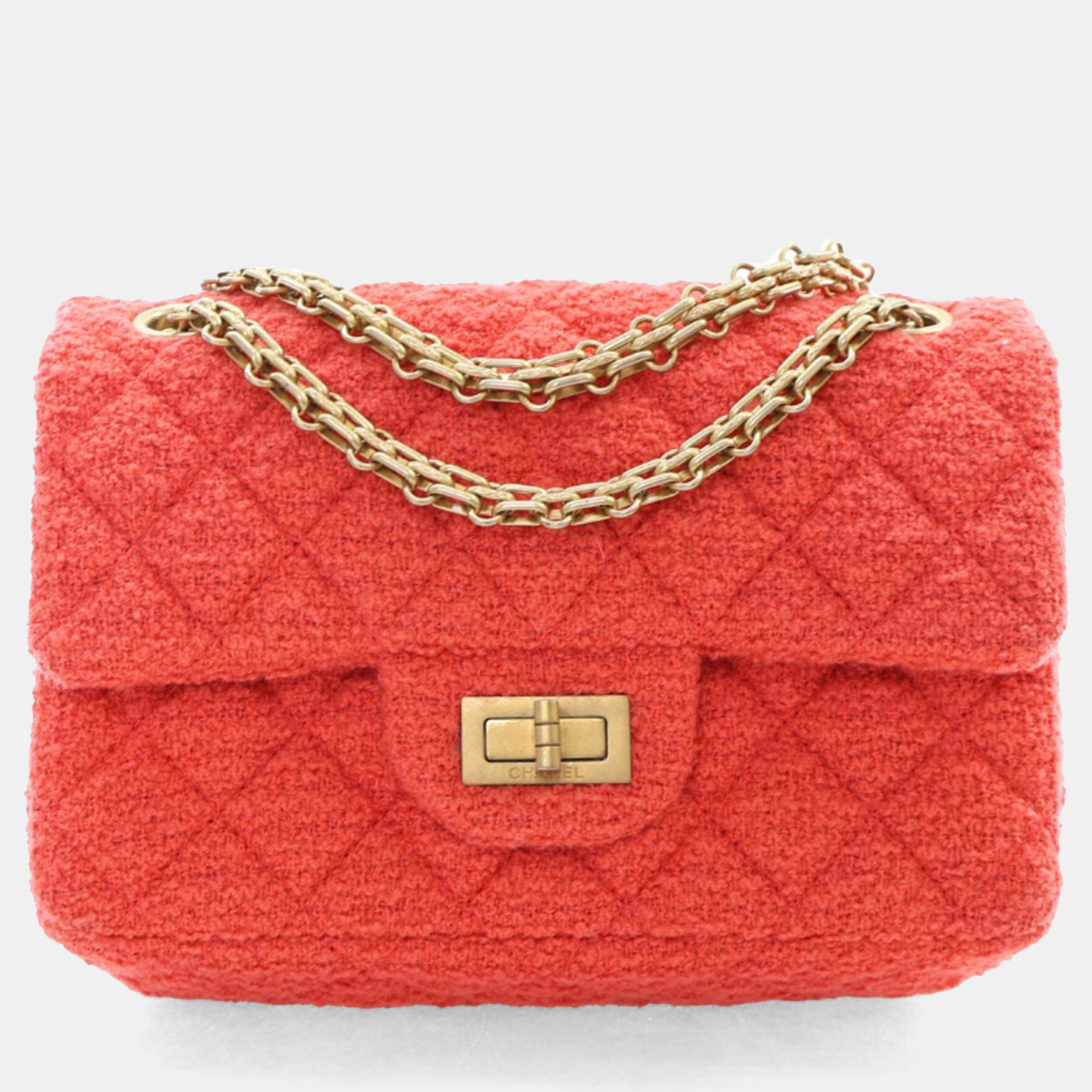 

Chanel Pink Tweed Reissue 2.55 Flap Bag 224