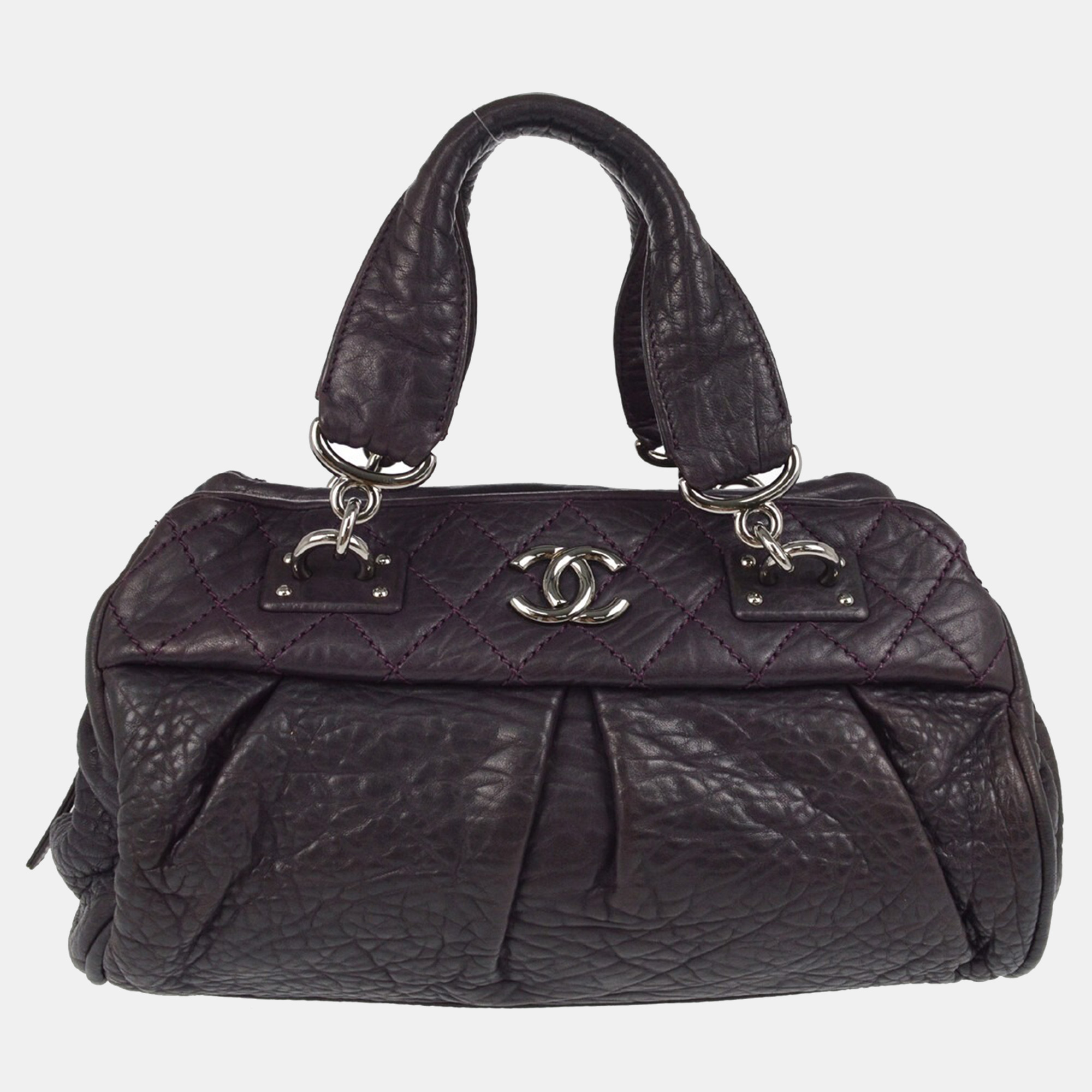

Chanel Purple Calfskin Handbag