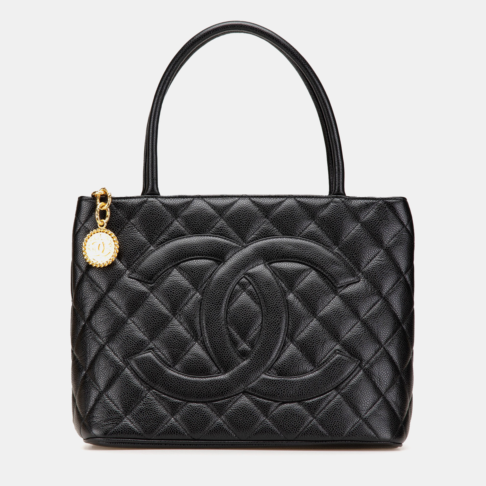

Chanel Black Caviar Medallion Tote