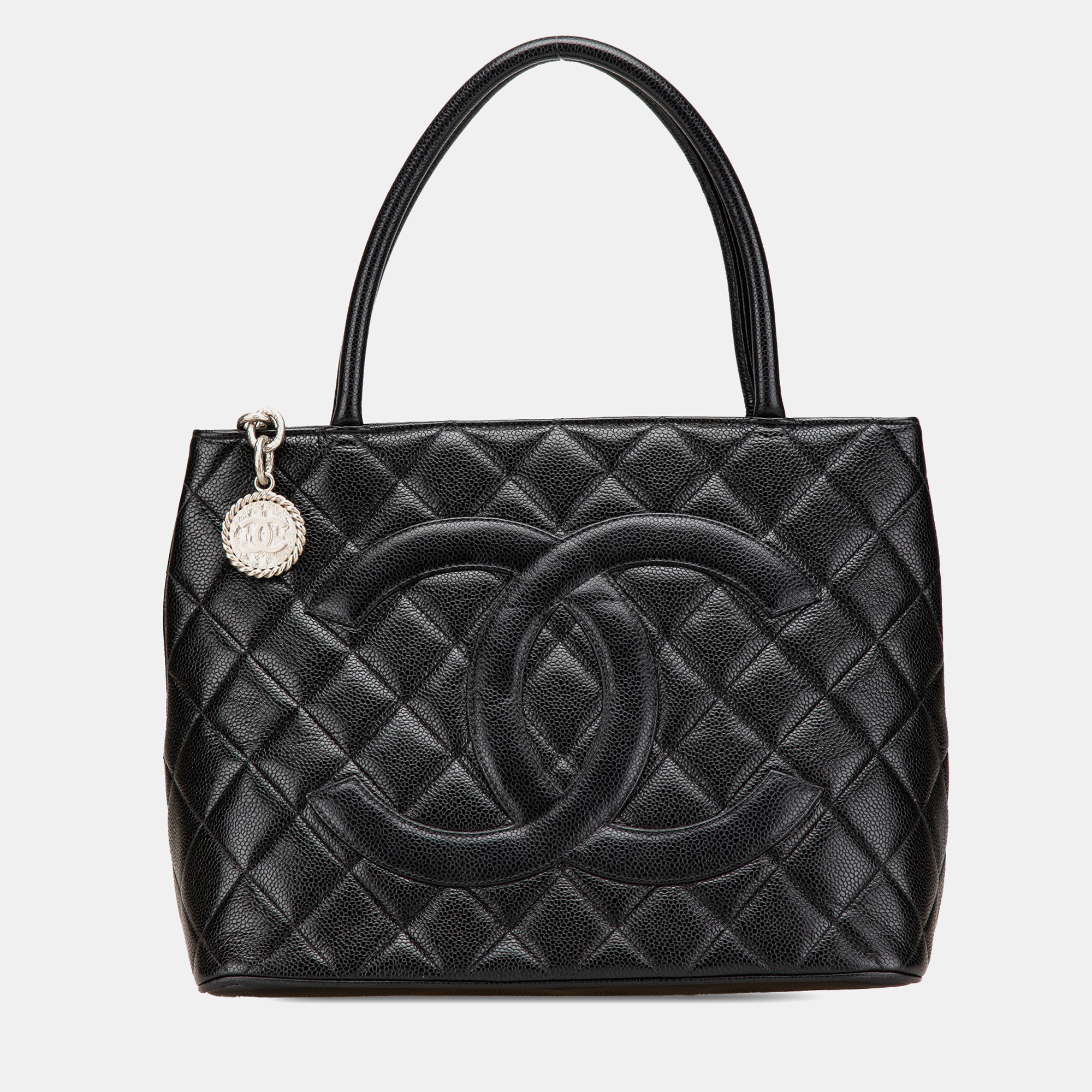 

Chanel Black Caviar Medallion Tote
