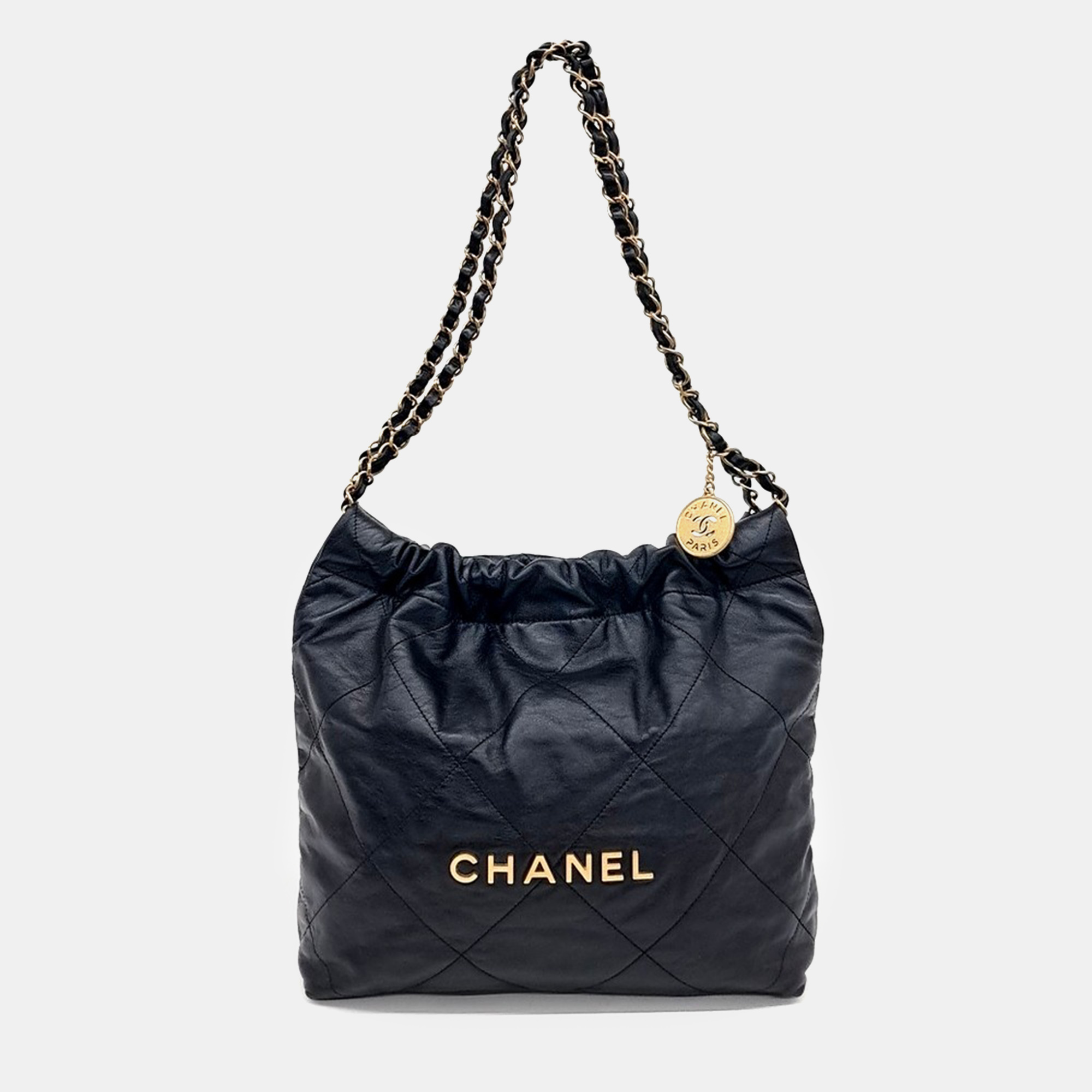 

Chanel Black Leather 22 bag