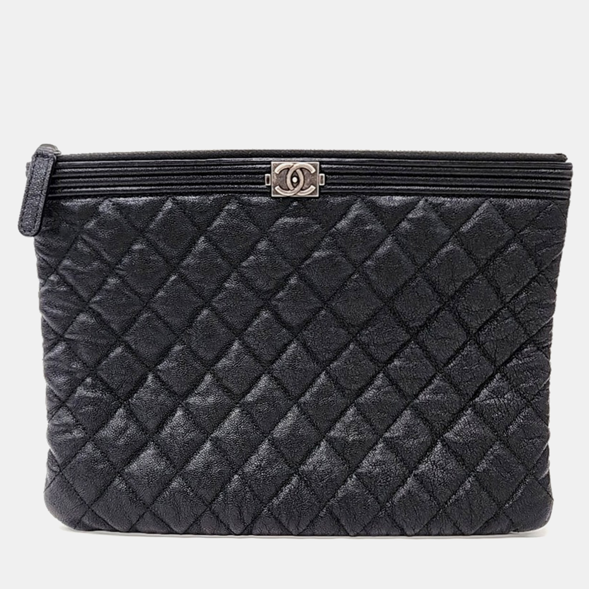 

Gucci Black Caviar Boy Clutch New Medium