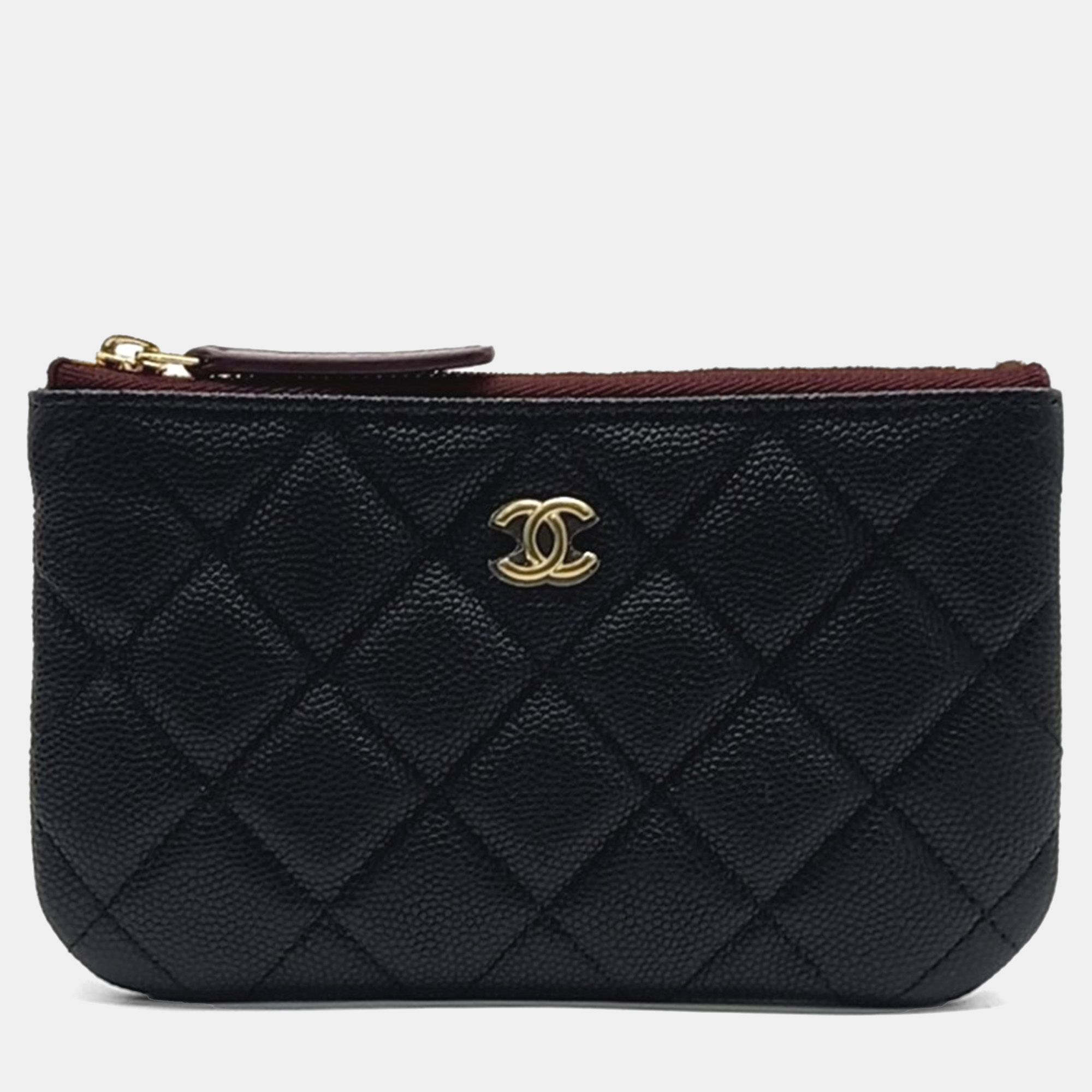 

Chanel Black Leather Caviar Mini Pouch