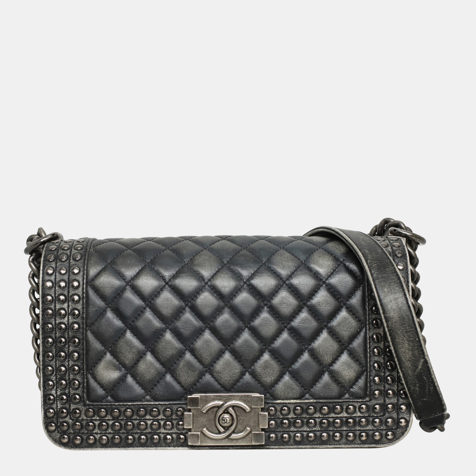 

Chanel Black Leather Medium Dallas Boy Bag