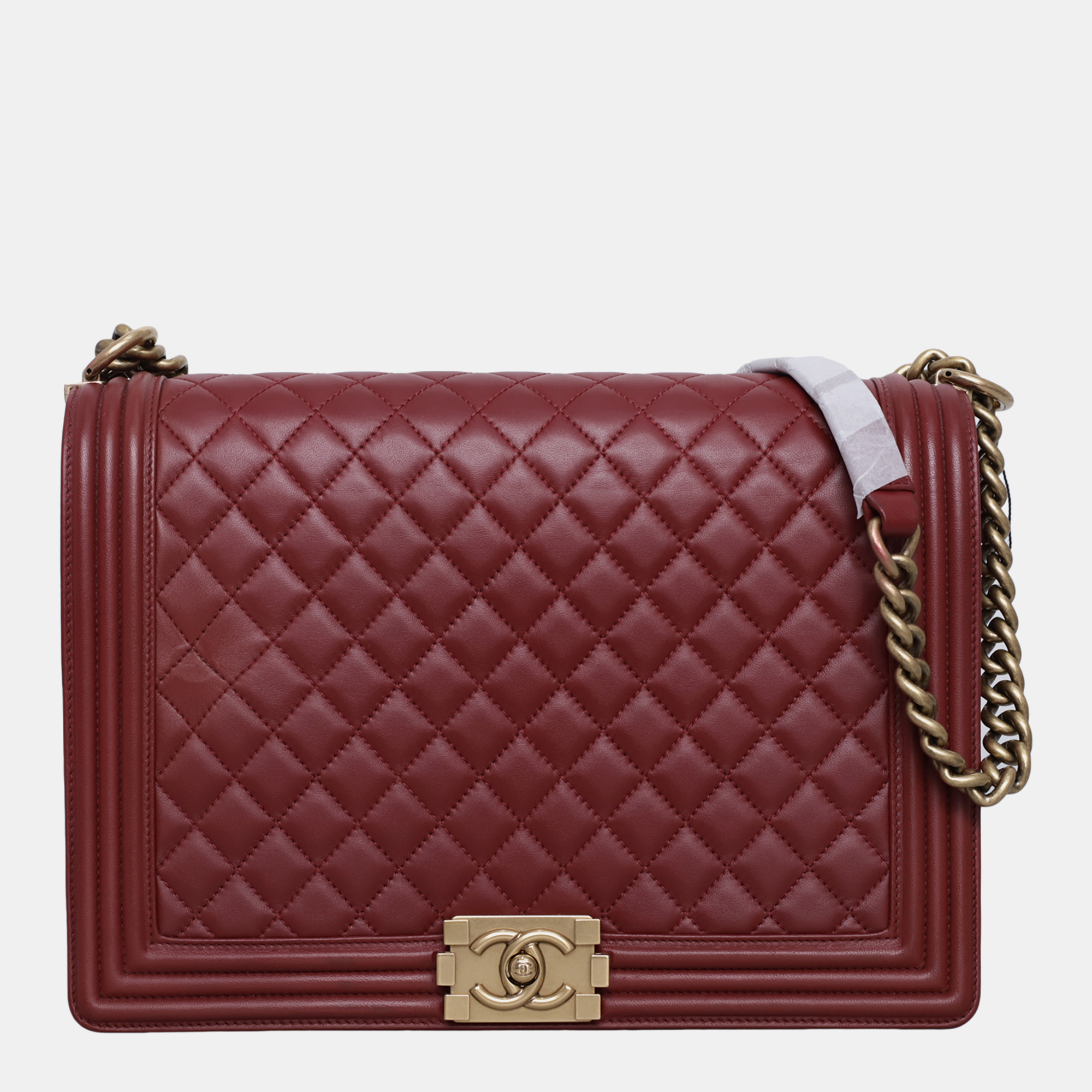 

Chanel Burgundy Large Boy Bag