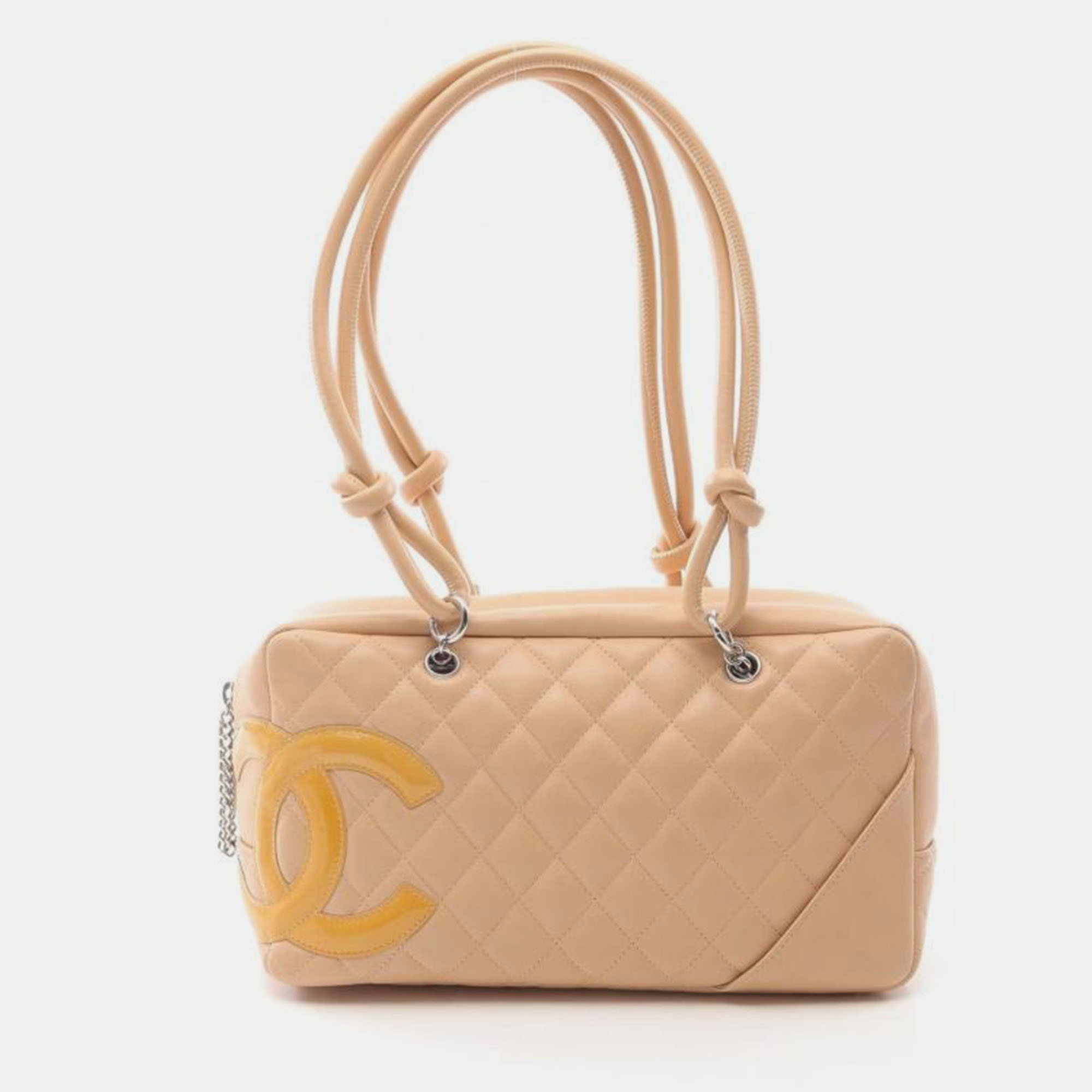 

Chanel Cambon Line Bowling Bag, Beige