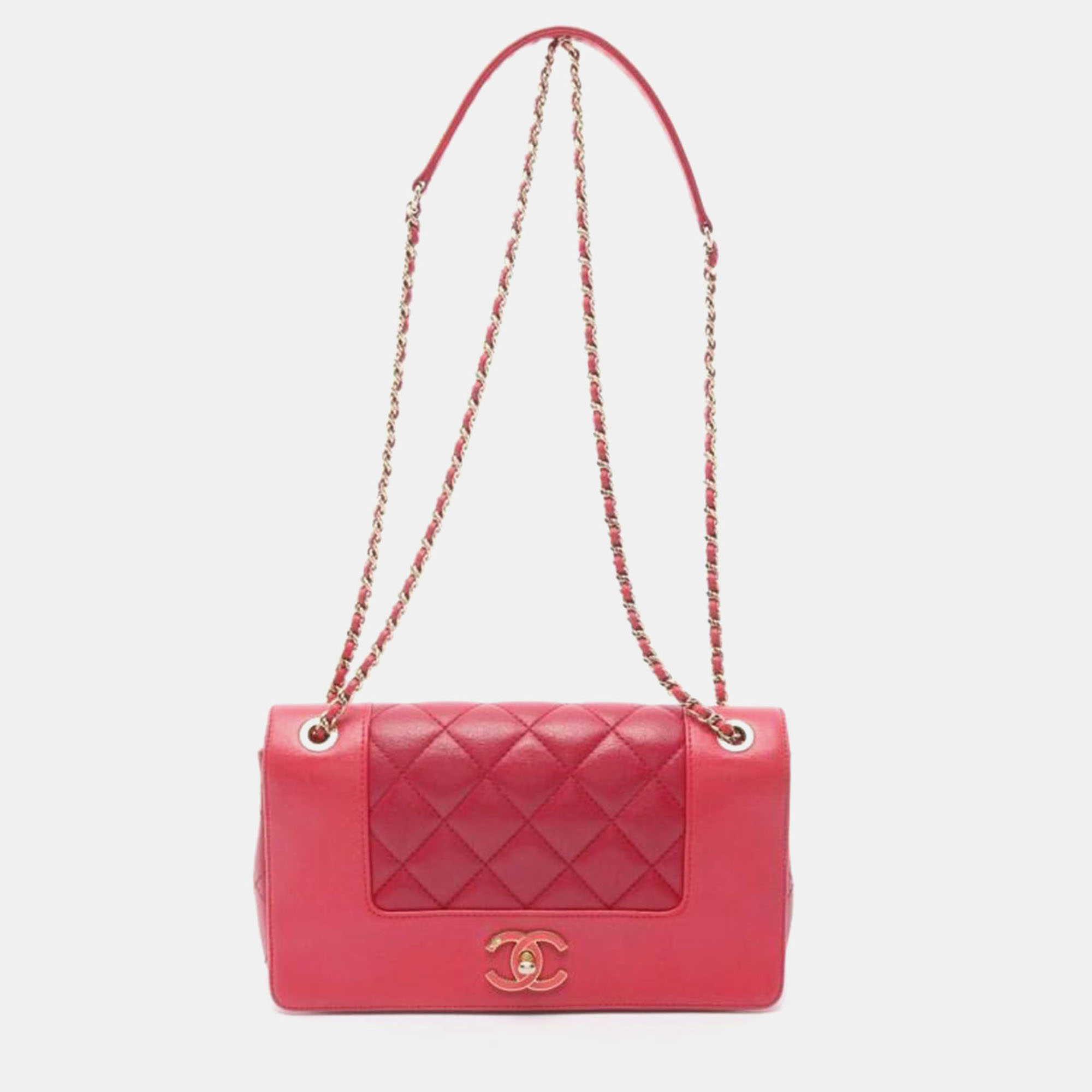 

Chanel Quilted Sheepskin Vintage Mademoiselle Flap Bag, Pink
