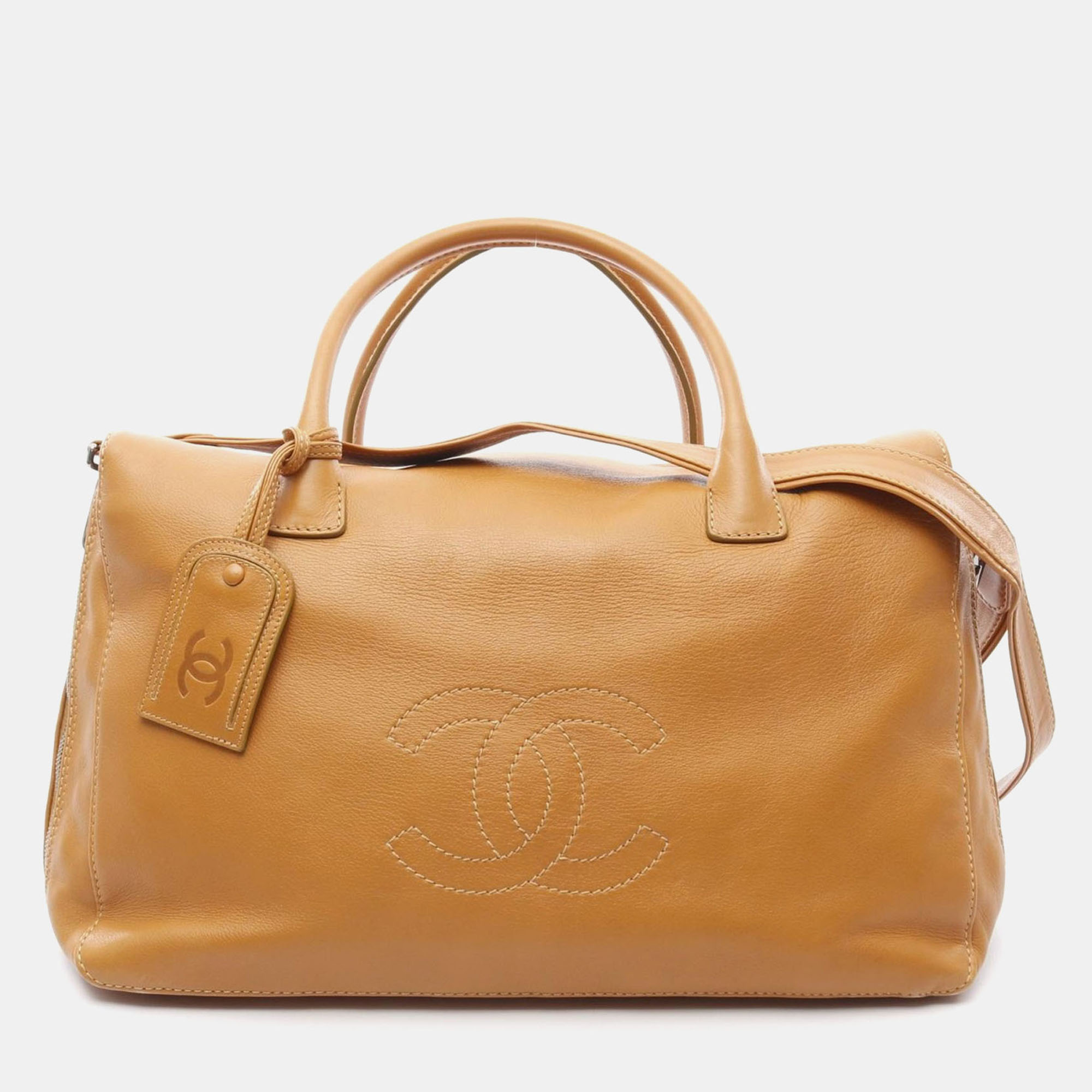 

Chanel Brown Lambskin Timeless CC Duffle Bag
