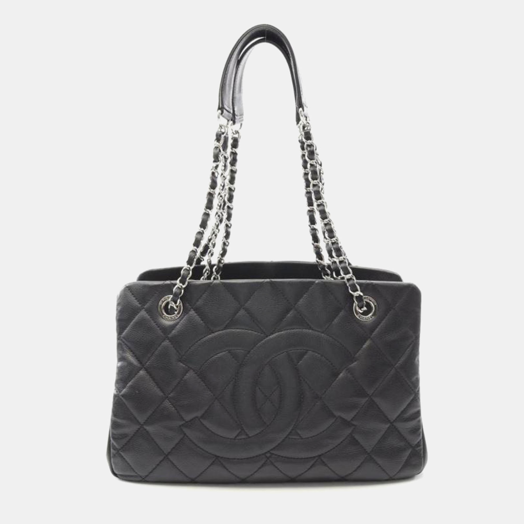 

Chanel Black Caviar Leather Coco Mark Bag