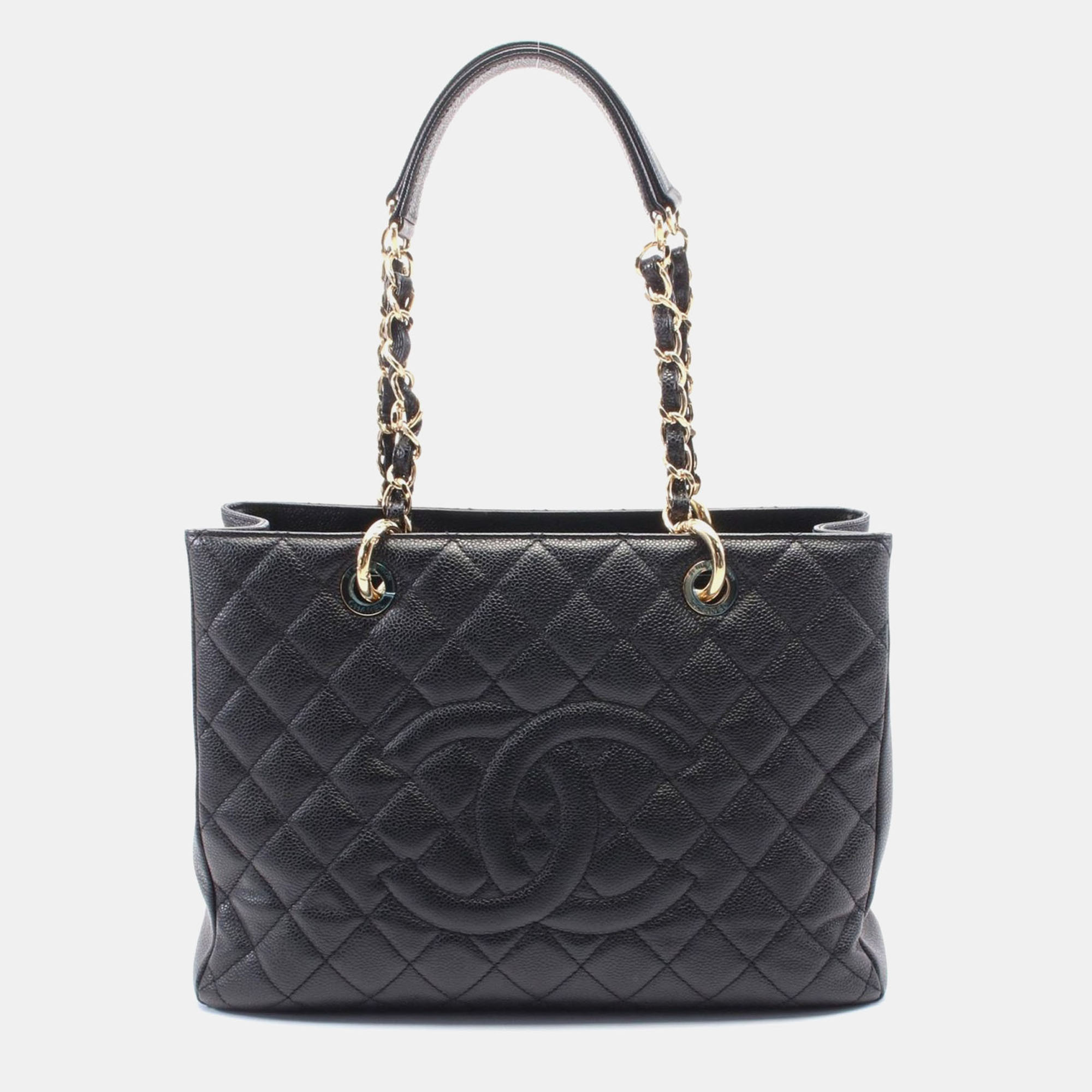 

Chanel Black Leather GST Chain Shoulder Bag