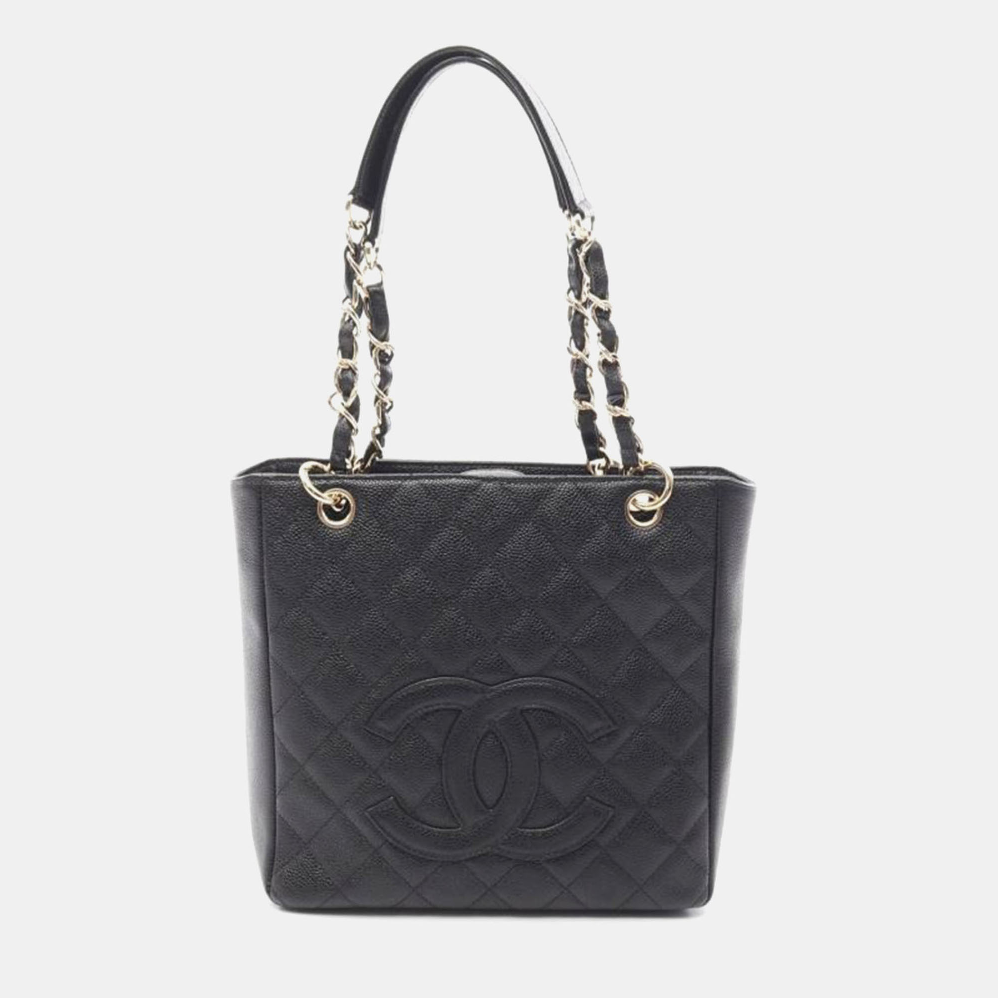

Chanel Black Leather PST Chain Shoulder Bag