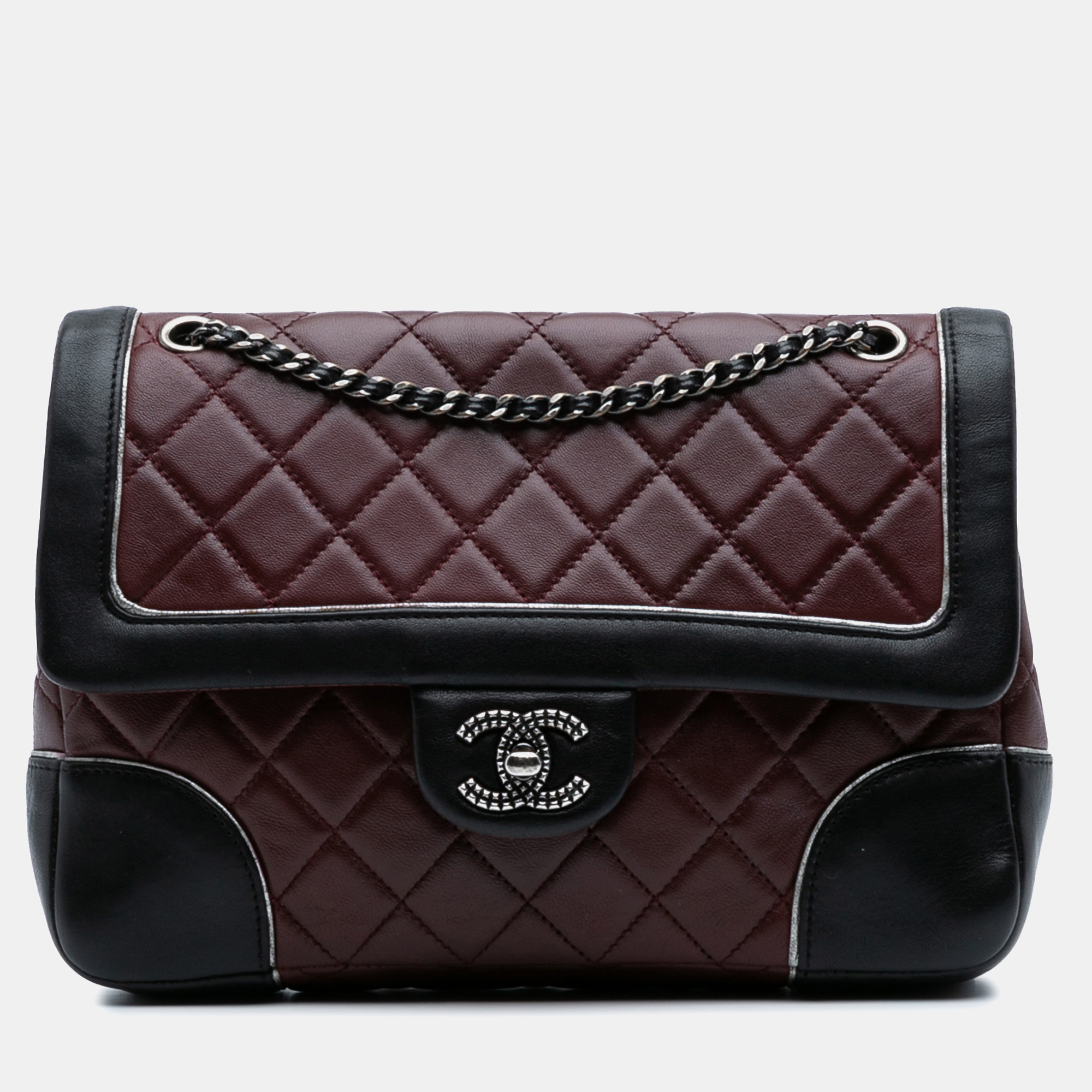 

Chanel Burgundy Lambskin Paris-Salzburg Medium Tyrolean Flap Bag
