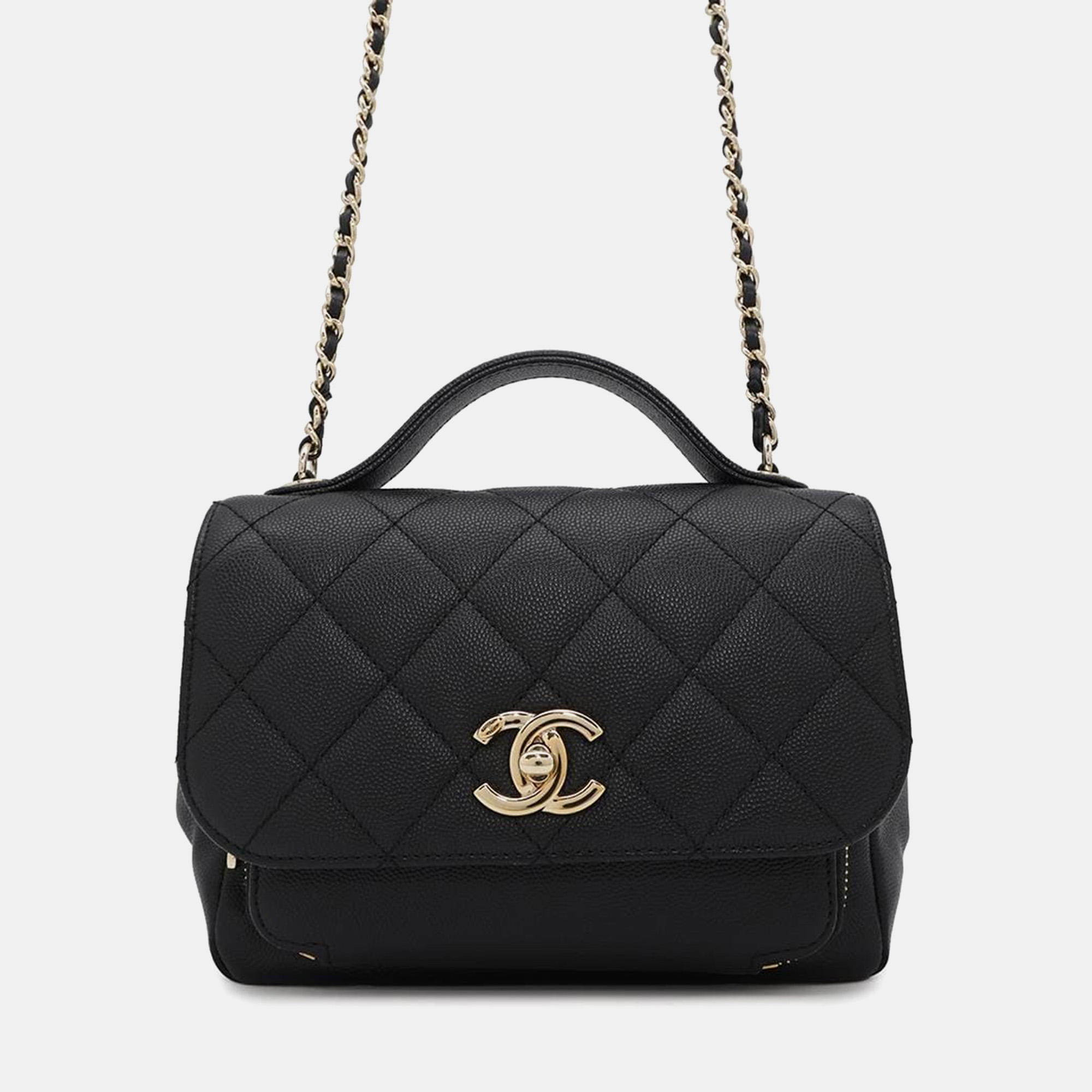 

Chanel Affinity 2Way Shoulder Bag Black Caviar Leather