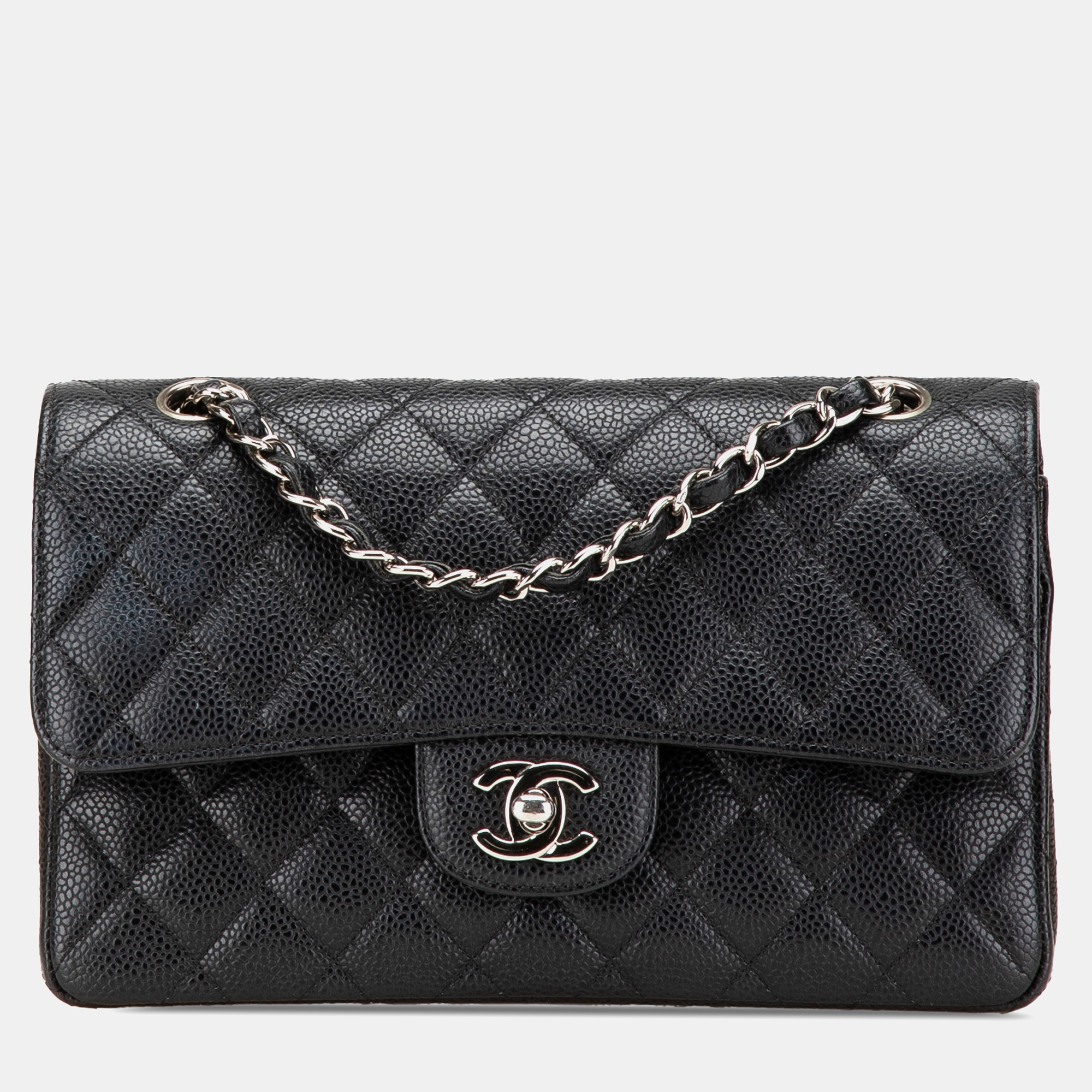 

Chanel Black Medium Classic Caviar Double Flap