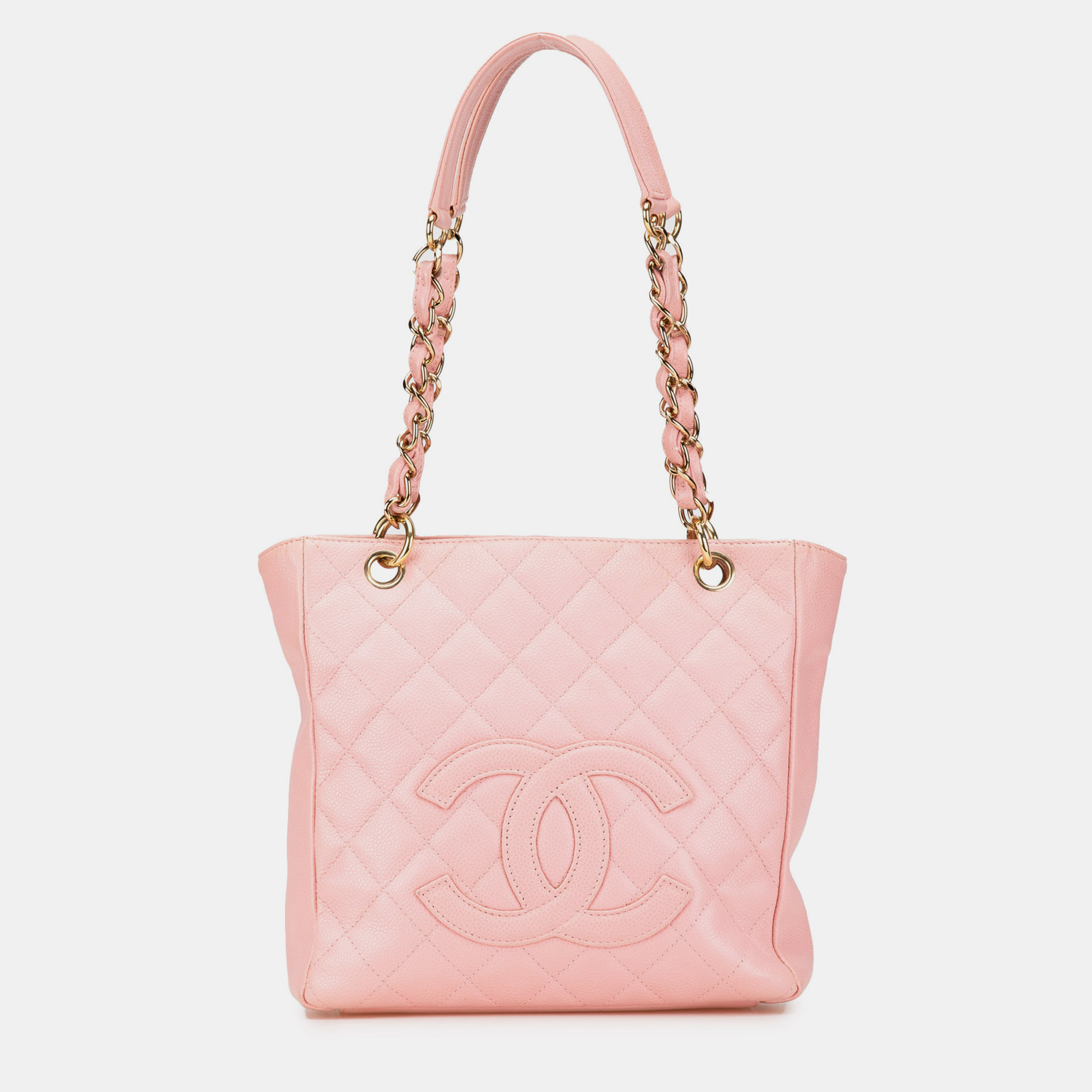 

Chanel Pink Caviar Petite Shopping Tote
