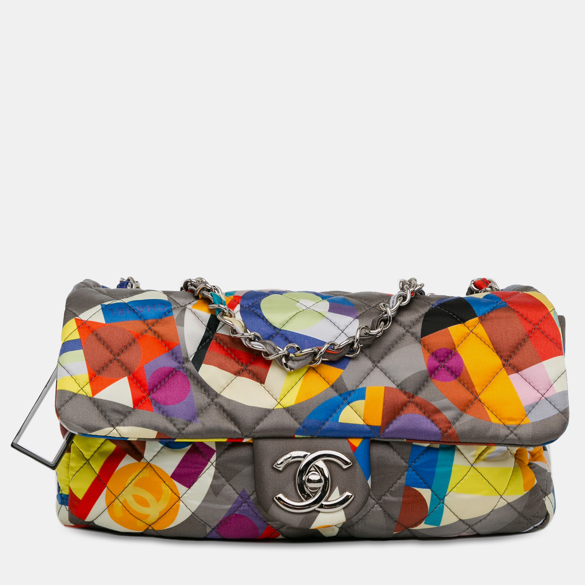 

Chanel Multicolor Small Printed Nylon Coco Color Flap