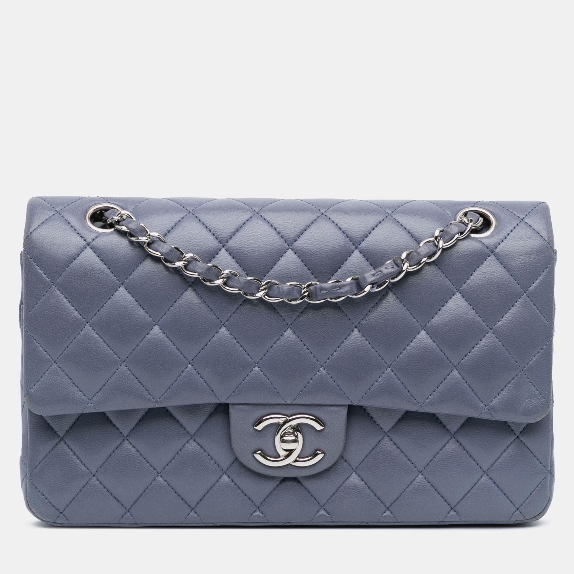 

Chanel Purple Medium Classic Lambskin Double Flap