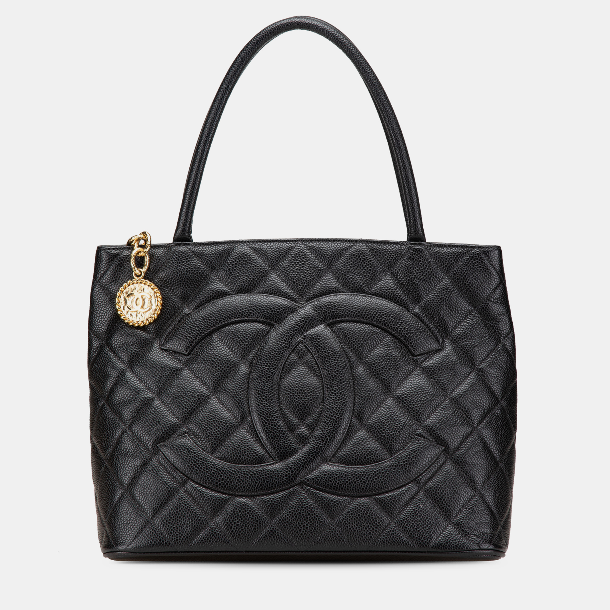 

Chanel Black Caviar Medallion Tote