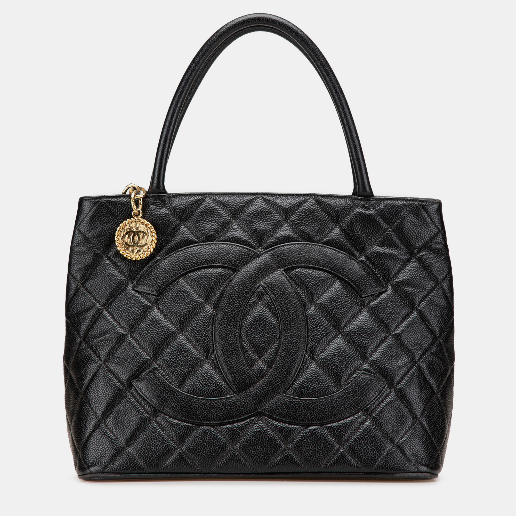 

Chanel Black Caviar Medallion Tote