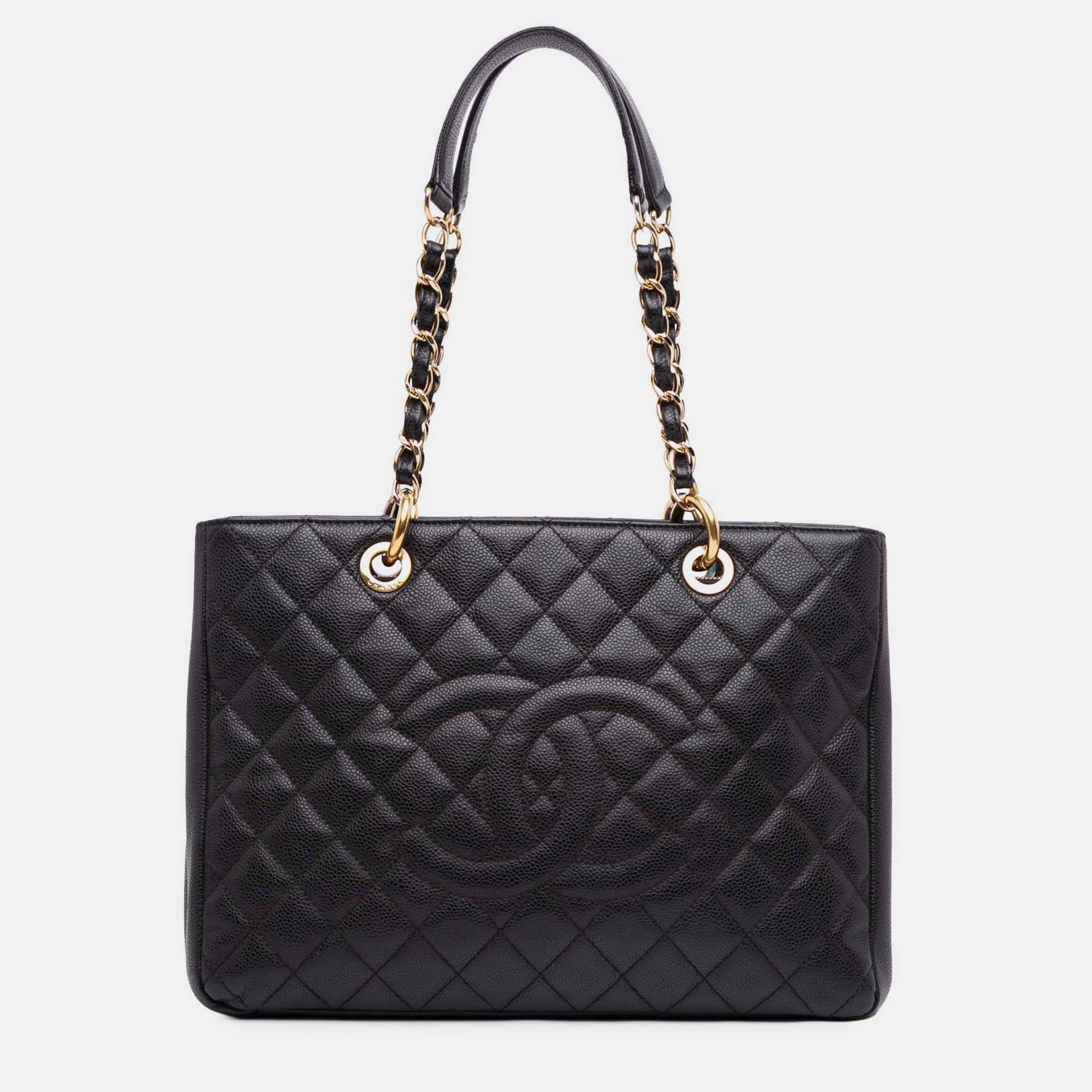 

Chanel Black Caviar Grand Shopping Tote