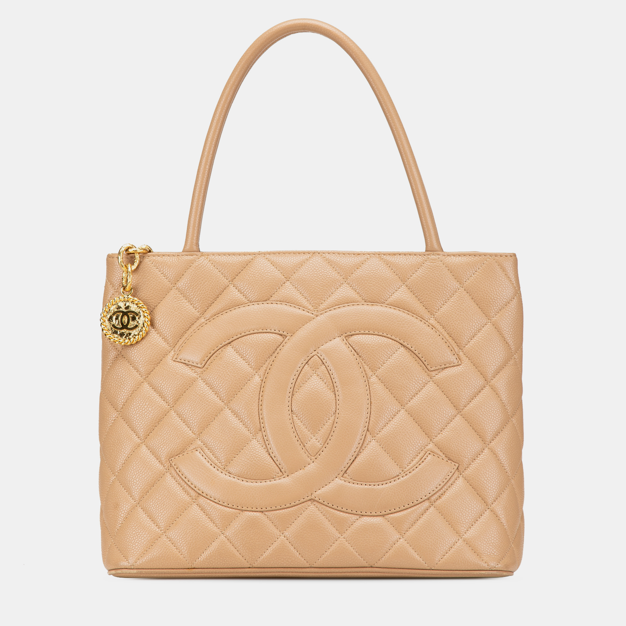 

Chanel Brown Caviar Medallion Tote