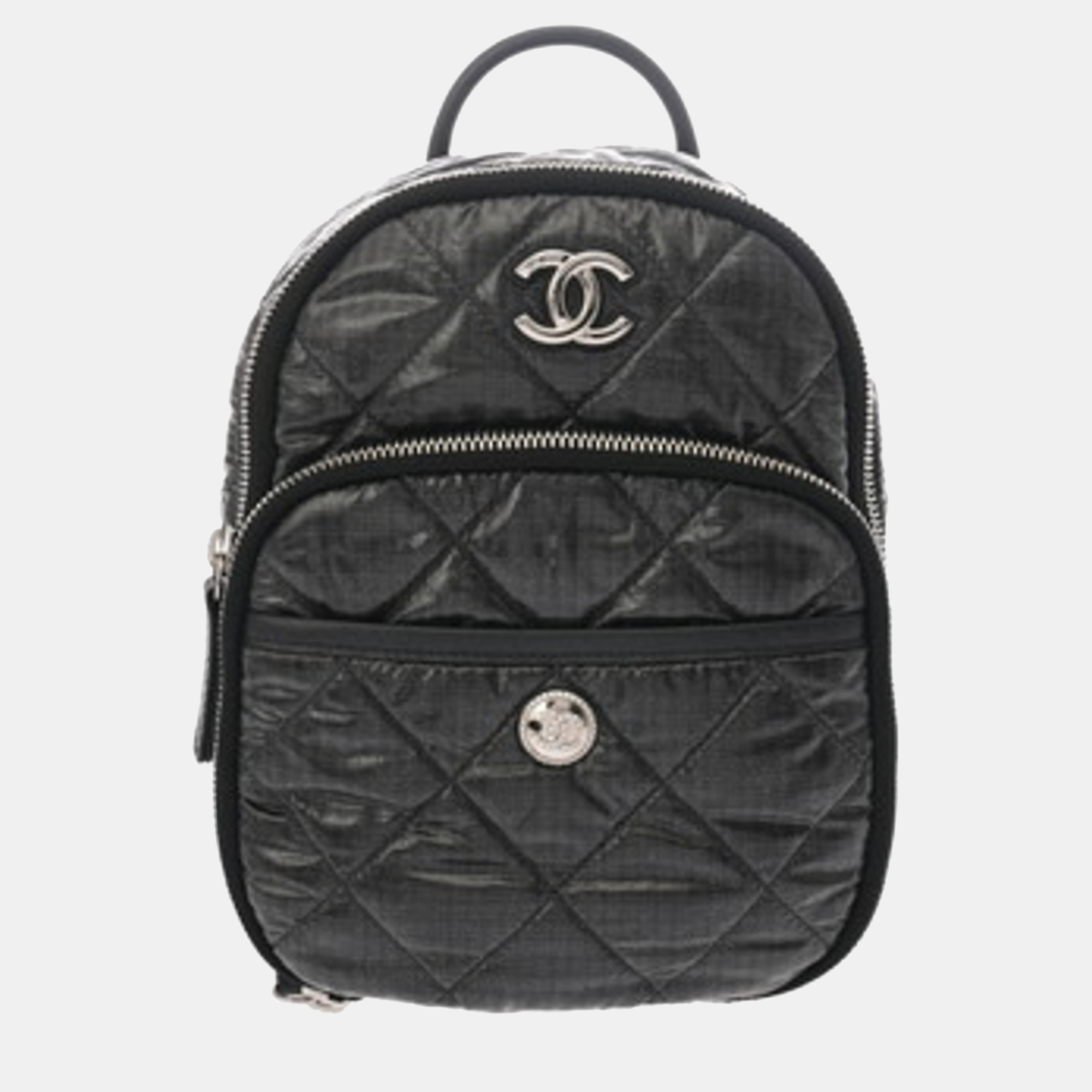 

Chanel Coco Neige Collection Black Nylon Backpack