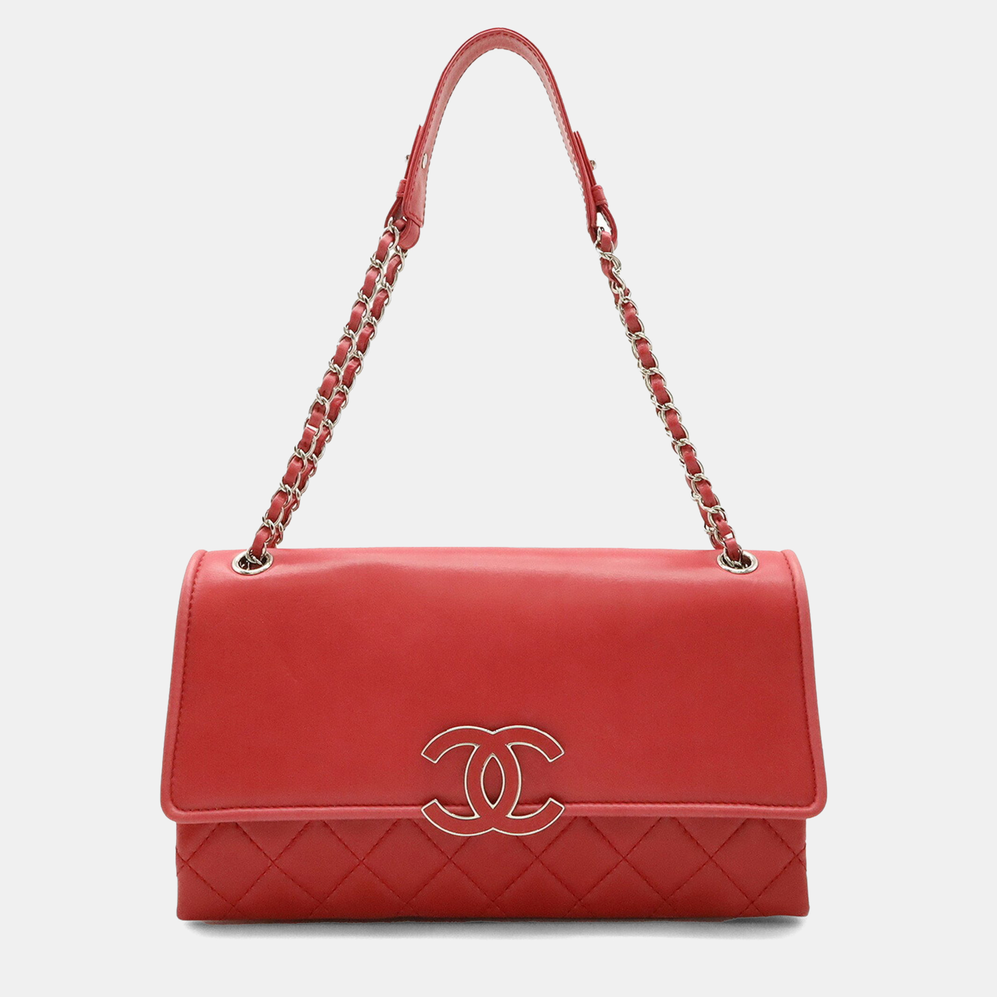 

Chanel Hamptons Coco Mark Chain Shoulder Bag Lambskin Leather Pink