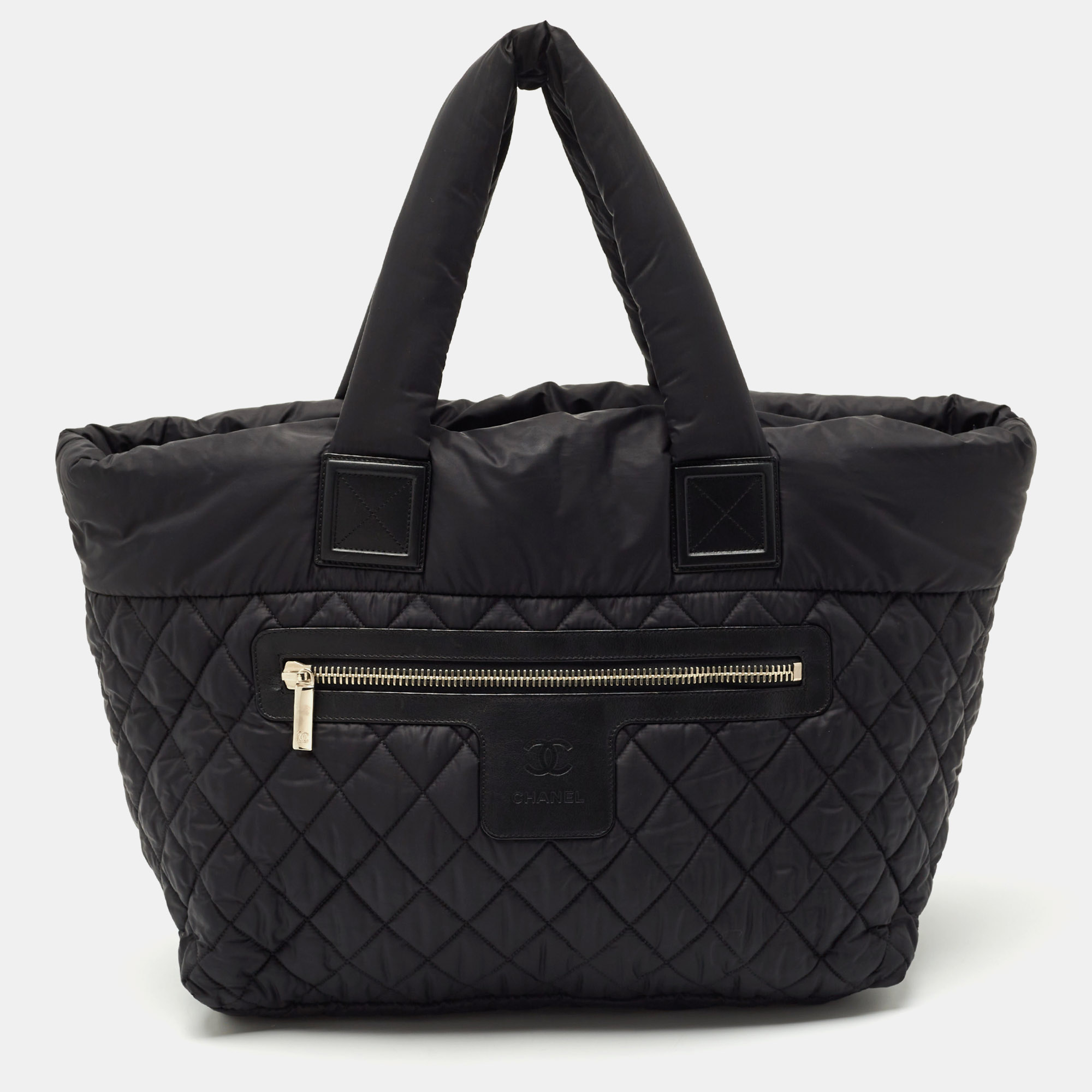 

Chanel Black Quilted Nylon Coco Cocoon Tote