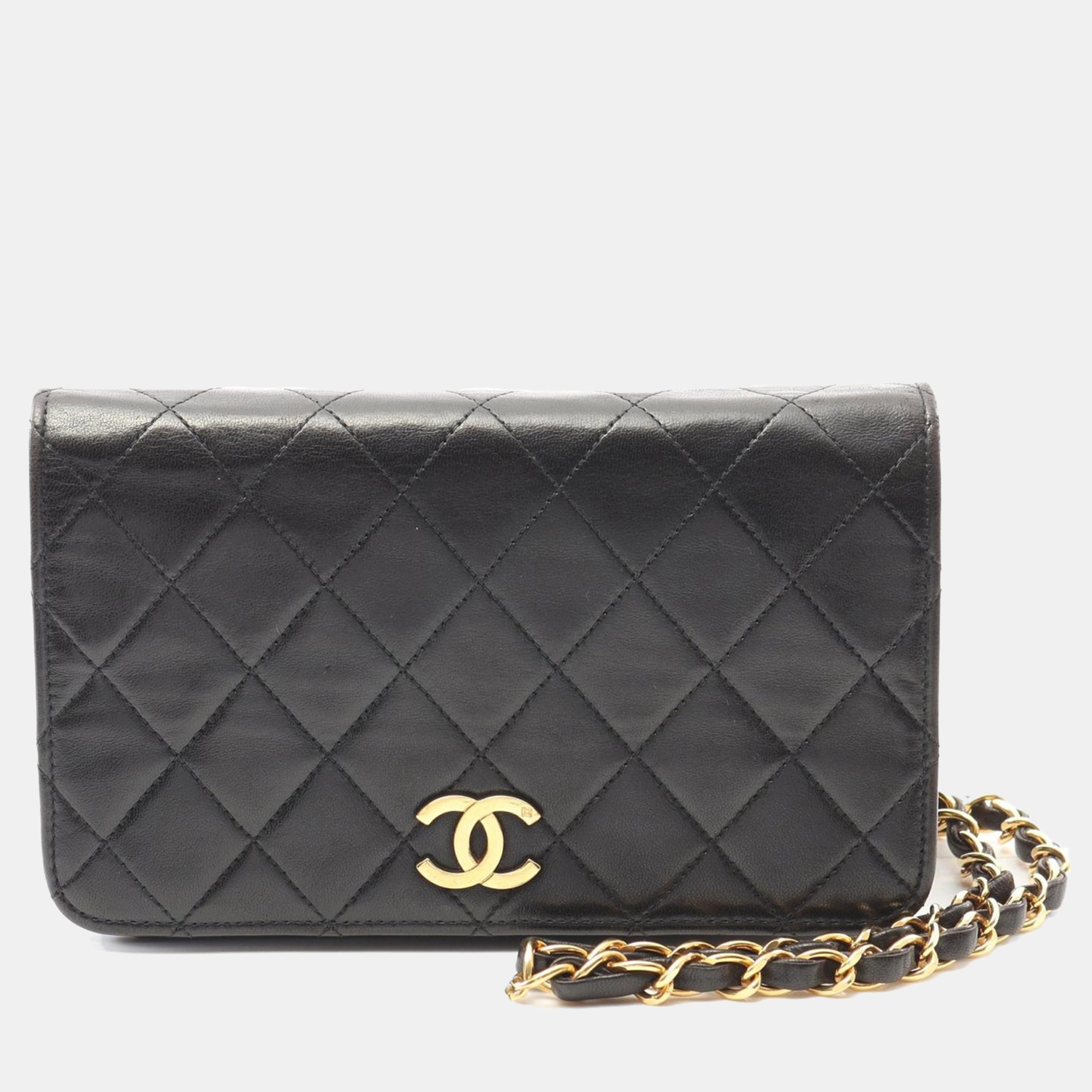 

Chanel Mini CC Matelasse Black Lambskin Woman Crossbody Bag GHW