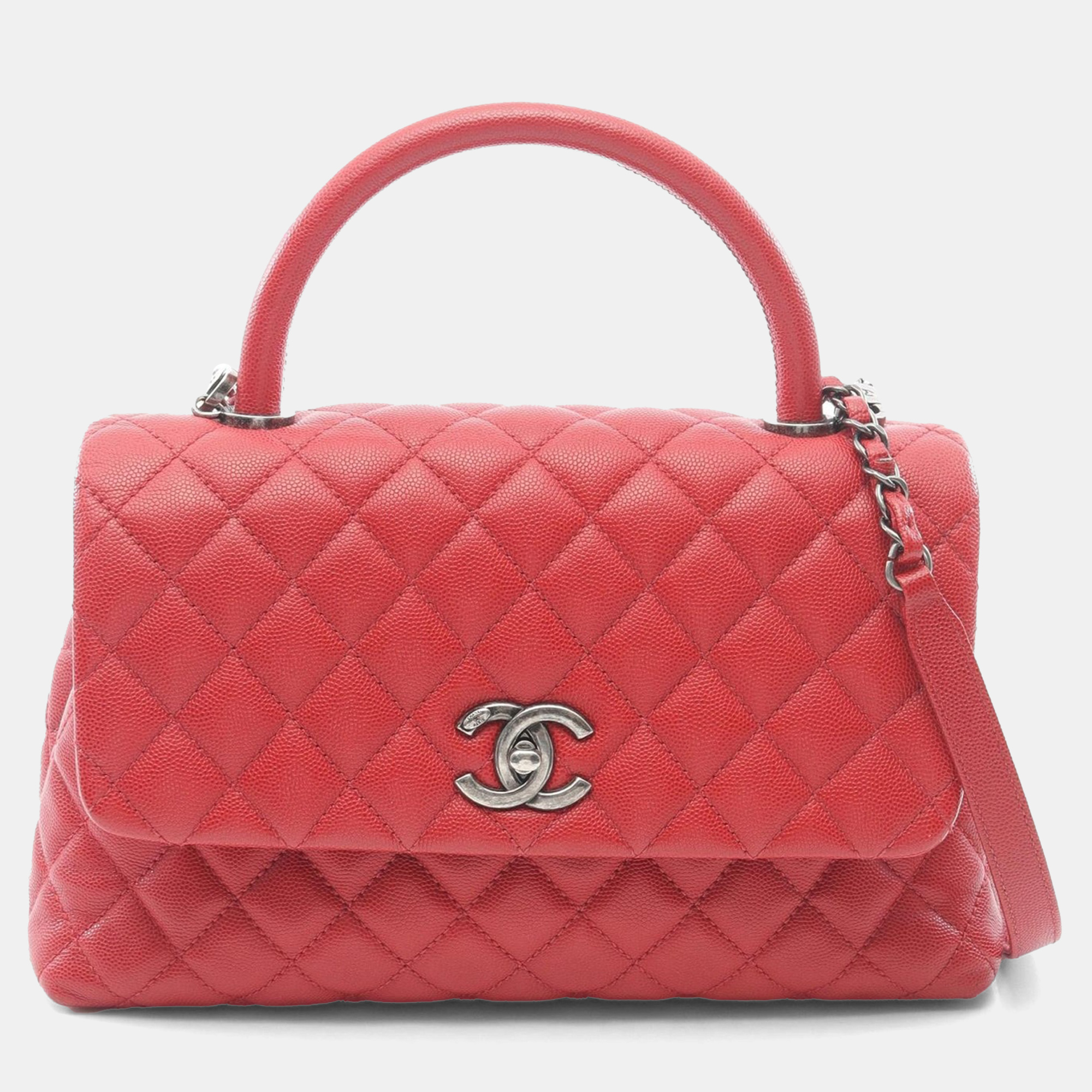 

Chanel Pink Matelasse Leather 29 Coco Handle Shoulder Handbag