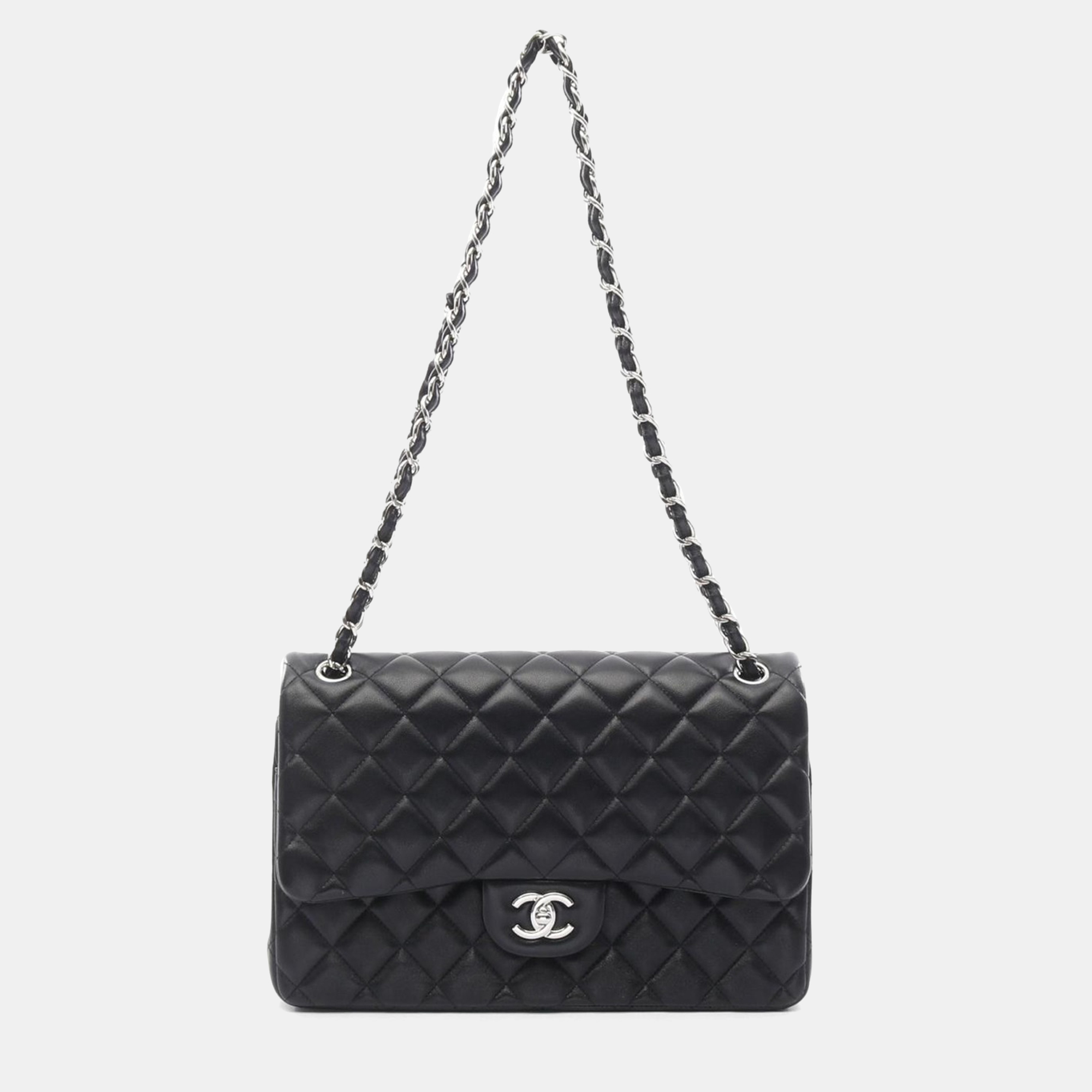 

Chanel Jumbo Matelasse 30 Classic Shoulder Bag Lambskin Black Shw Cc