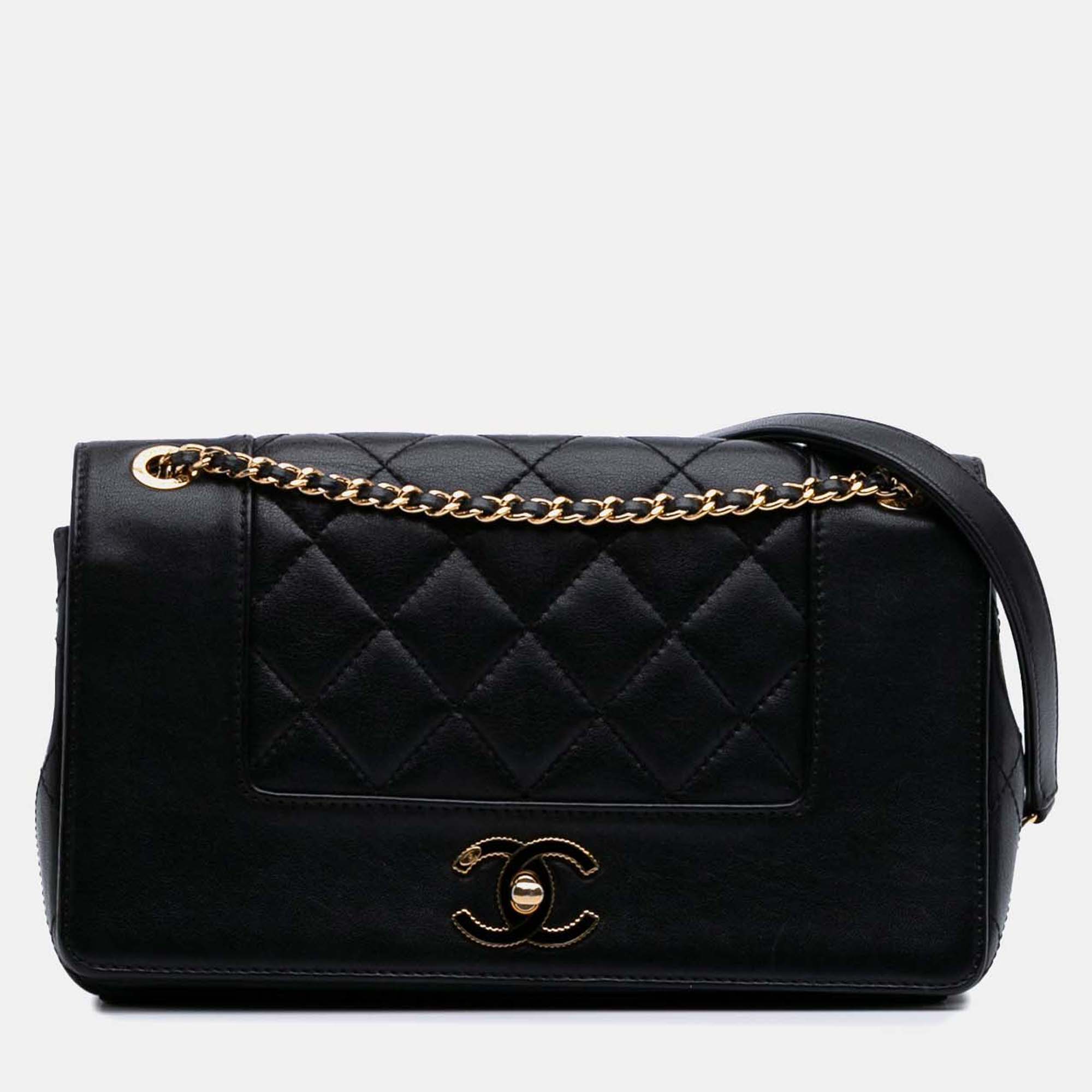 

Chanel Black Small Lambskin Mademoiselle Flap