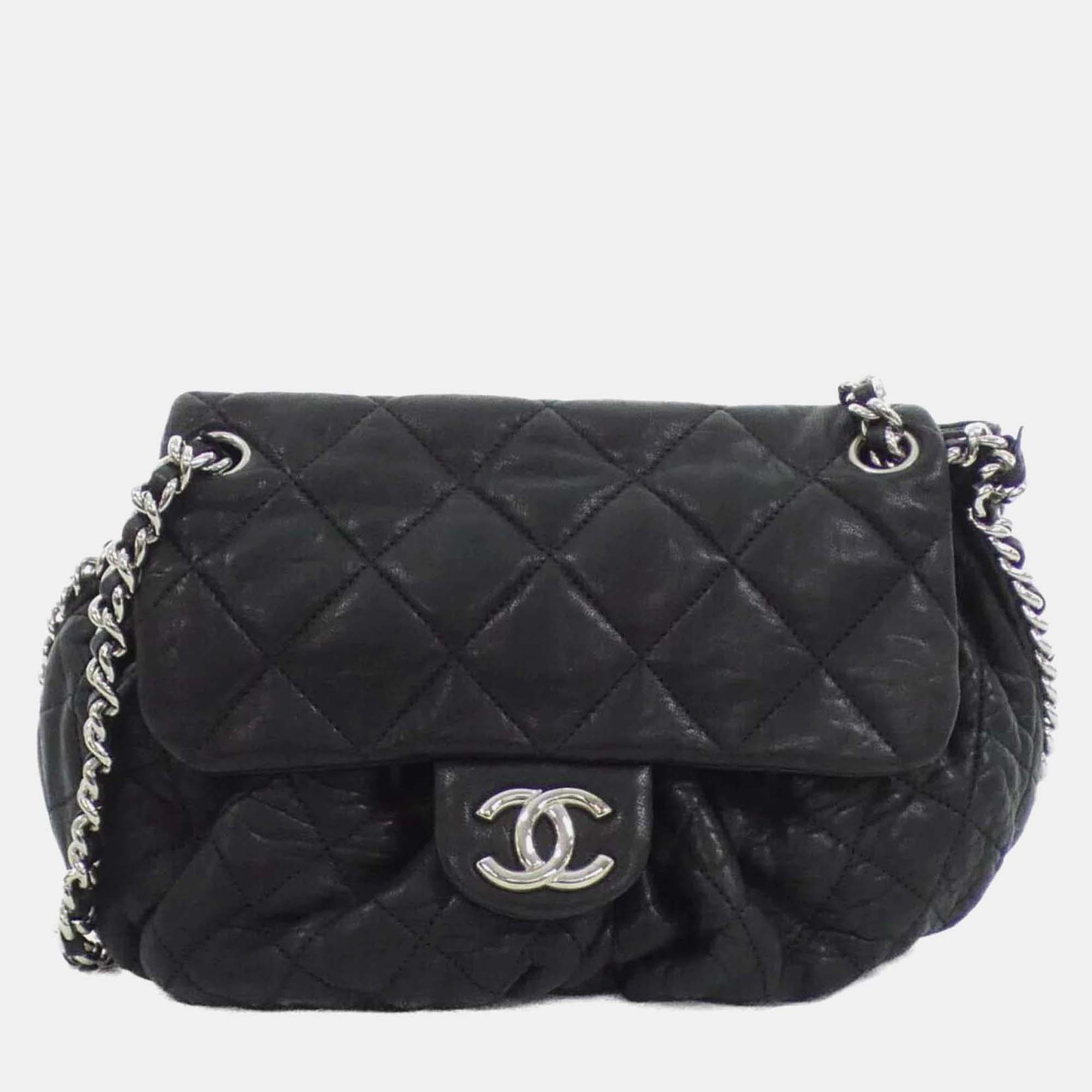

Chanel Chain Around Line Shoulder Bag, Black