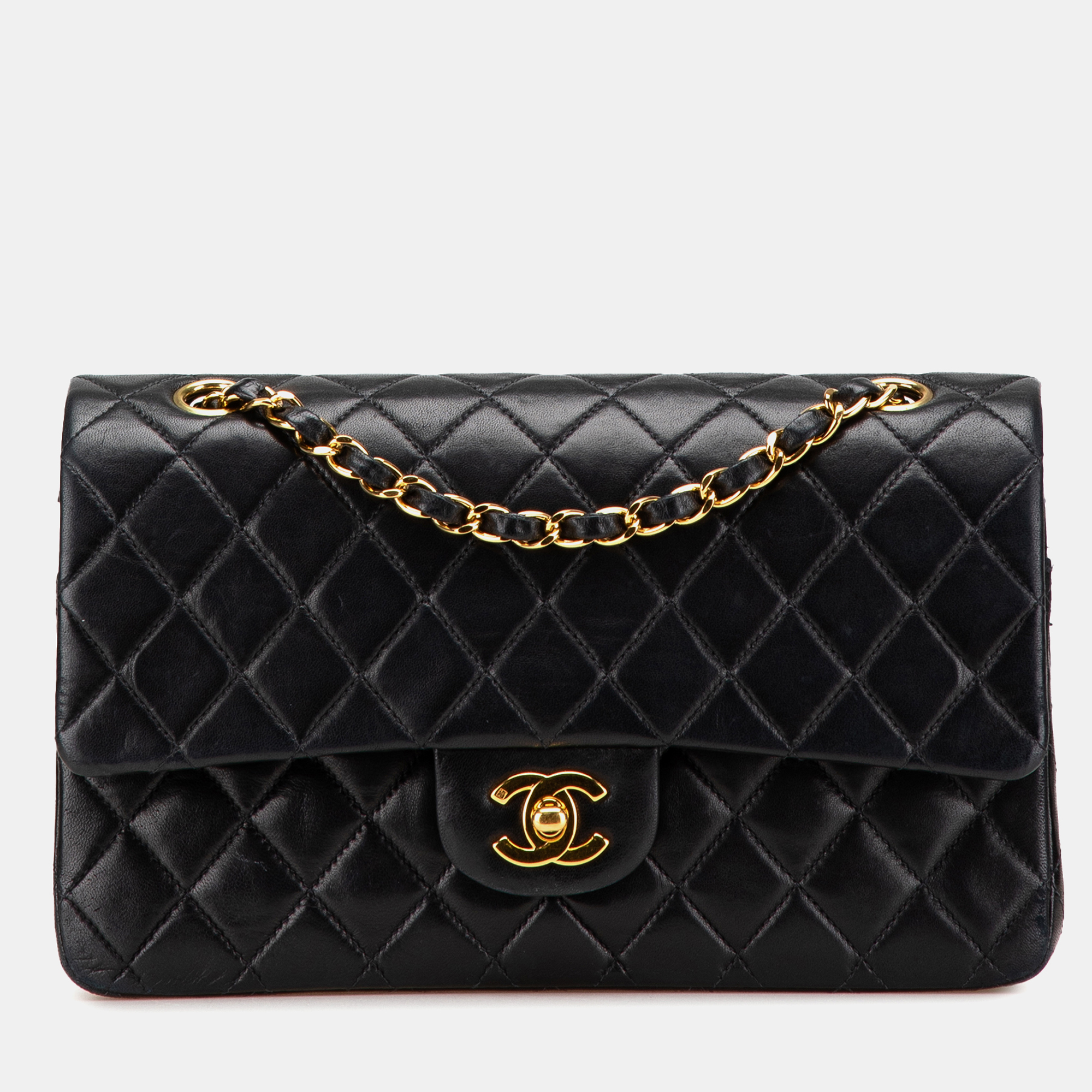 

Chanel Black Medium Classic Lambskin Double Flap