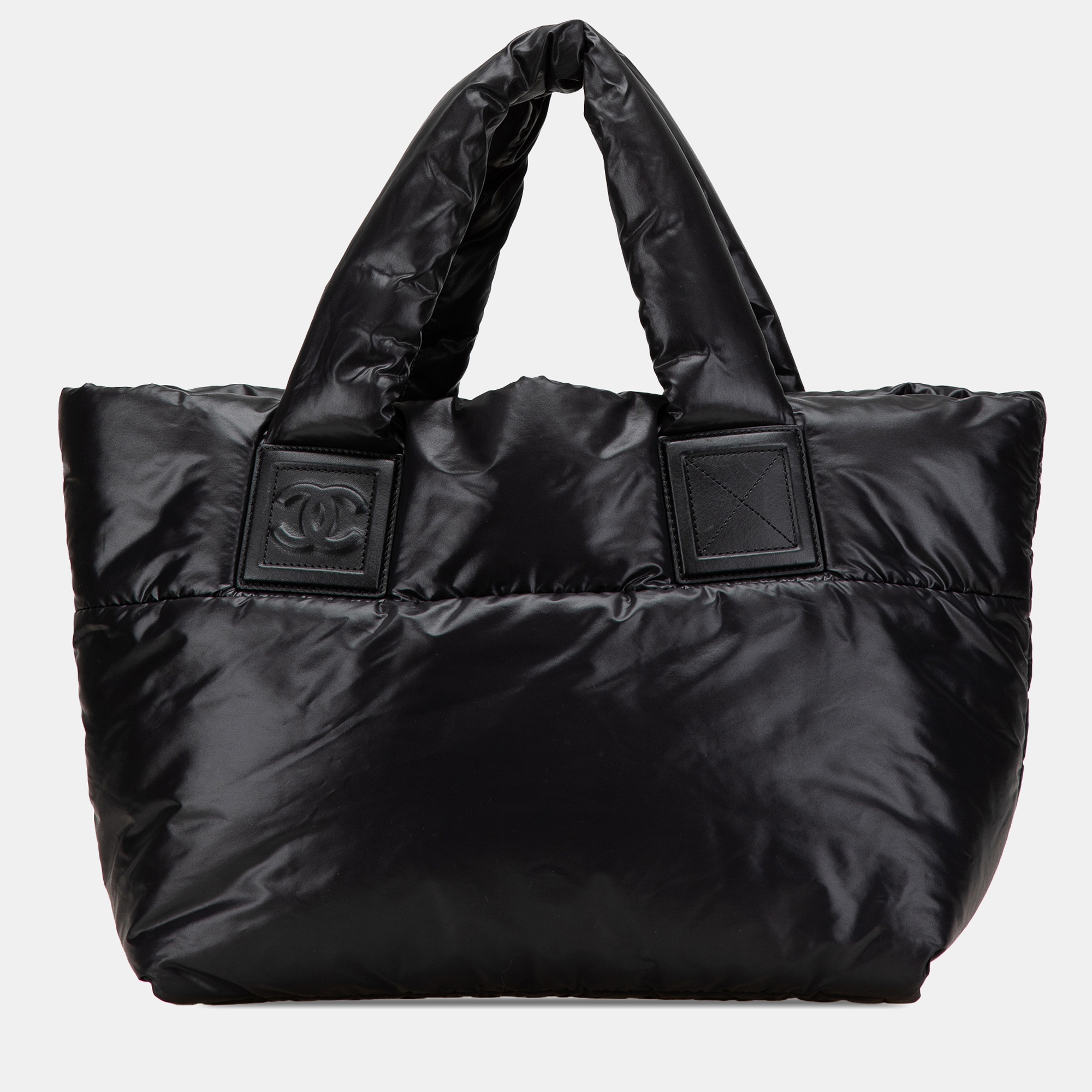 

Chanel Black Small Quilted Nylon Coco Cocoon Tote