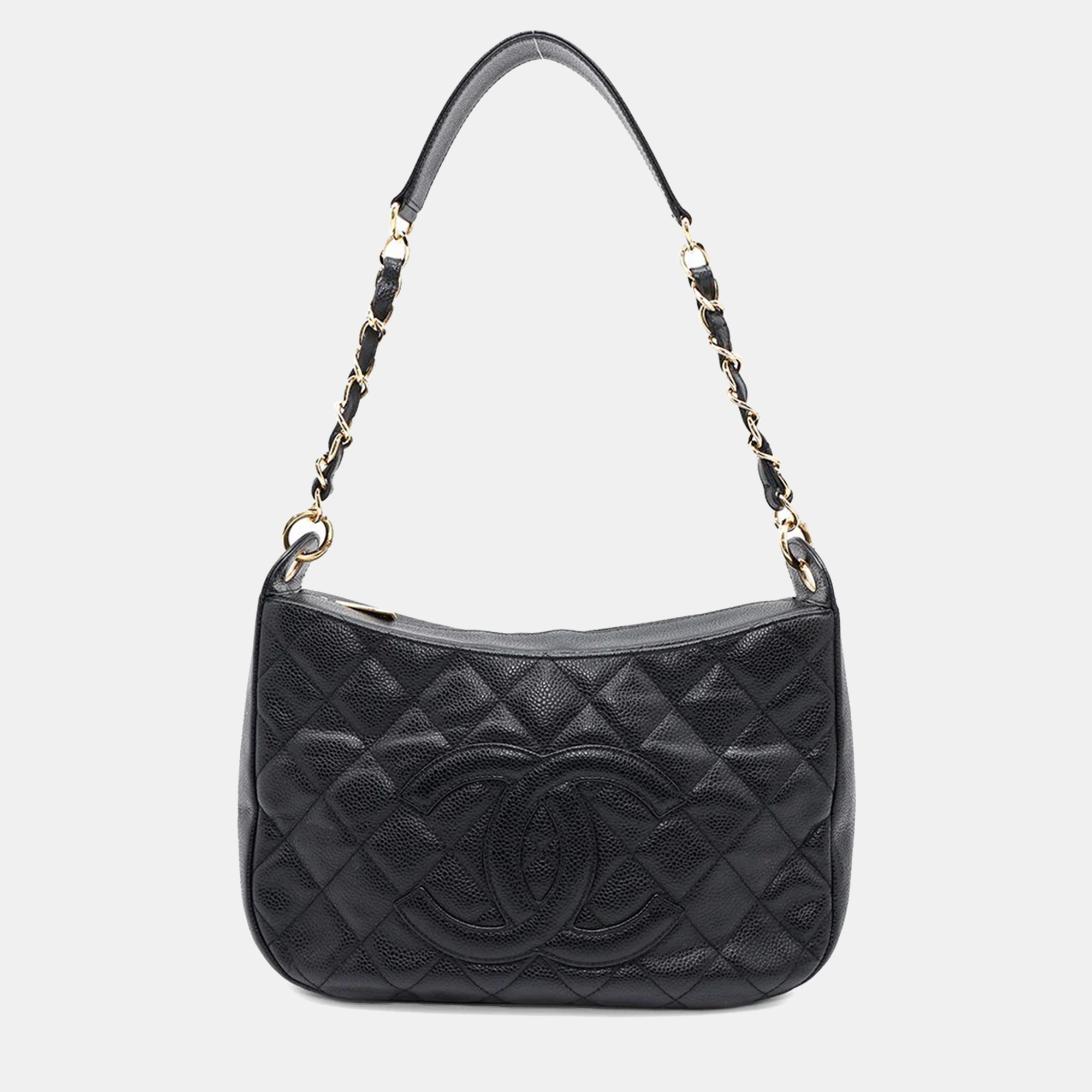 

Chanel Matelasse One Belt Bag Black Caviar Leather