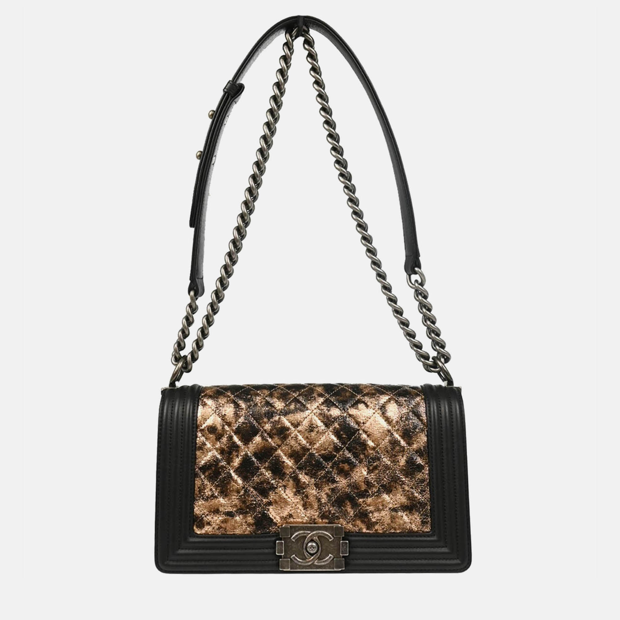 

Boy Chanel Black Bronze Lambskin Medium Shoulder Bag