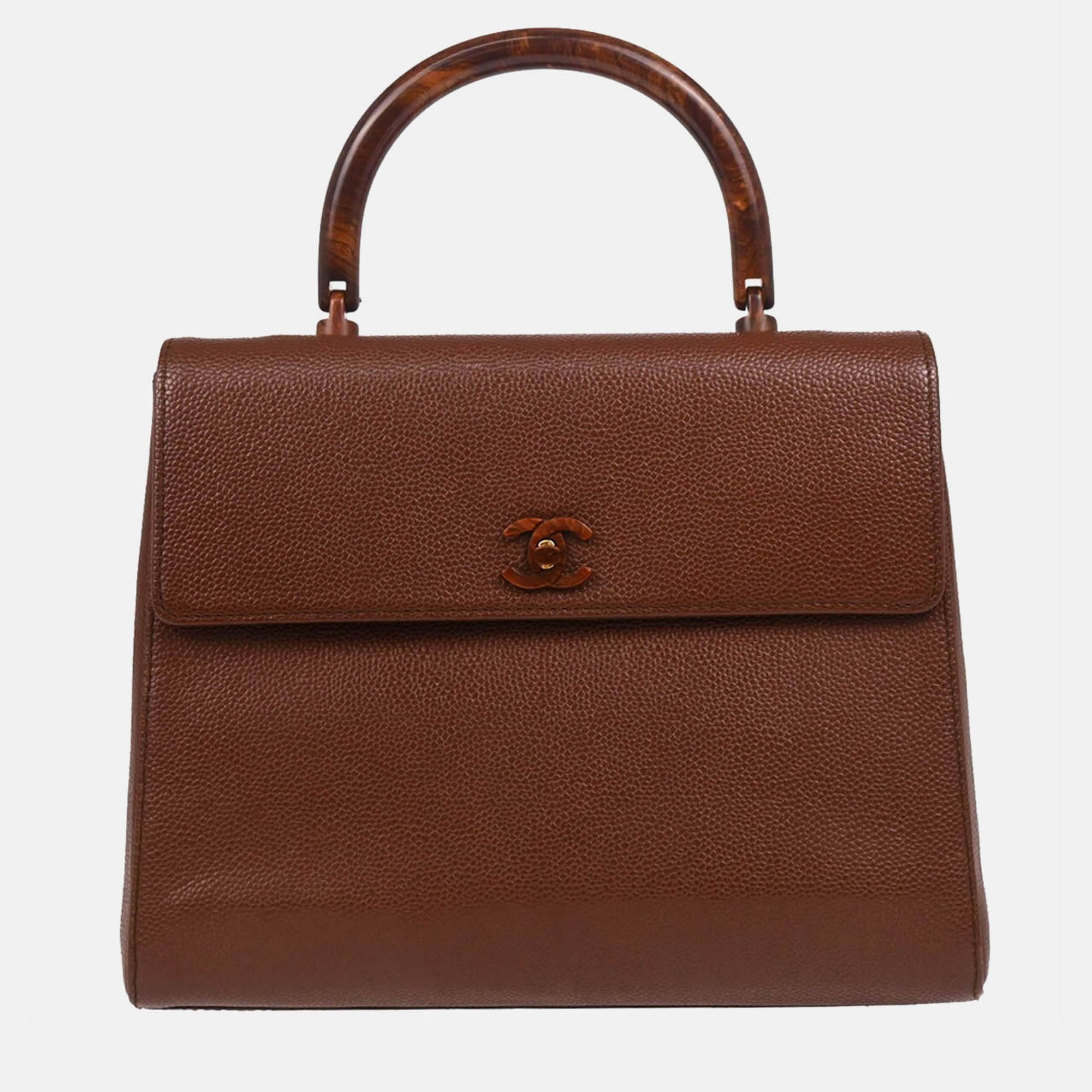 

Chanel Brown Calfskin Handbag