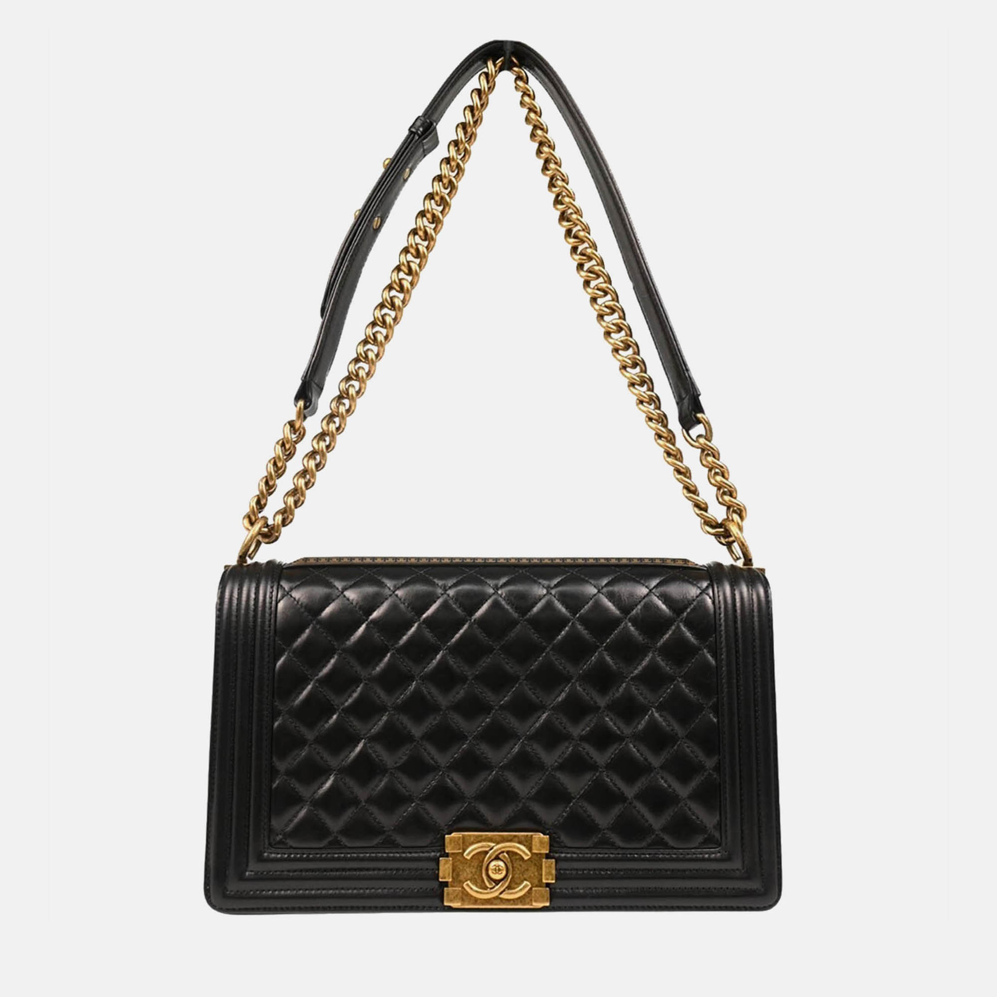 

Boy Chanel Black Calfskin New-Medium Shoulder Bag