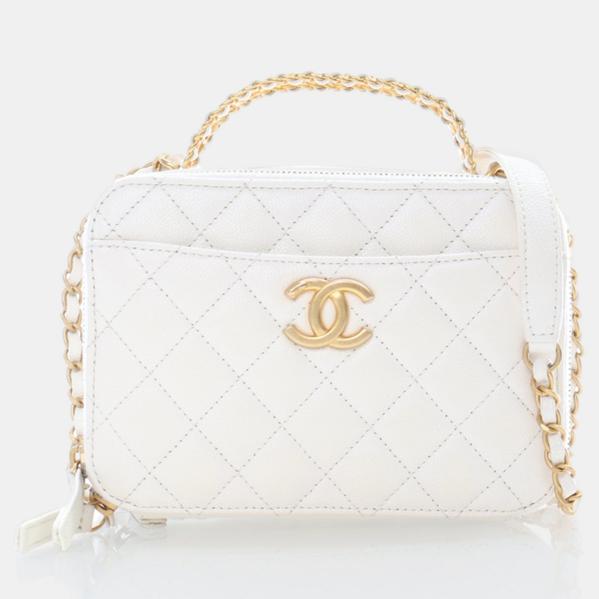 

Chanel Pick Me Up Small White Caviar Vanity Case