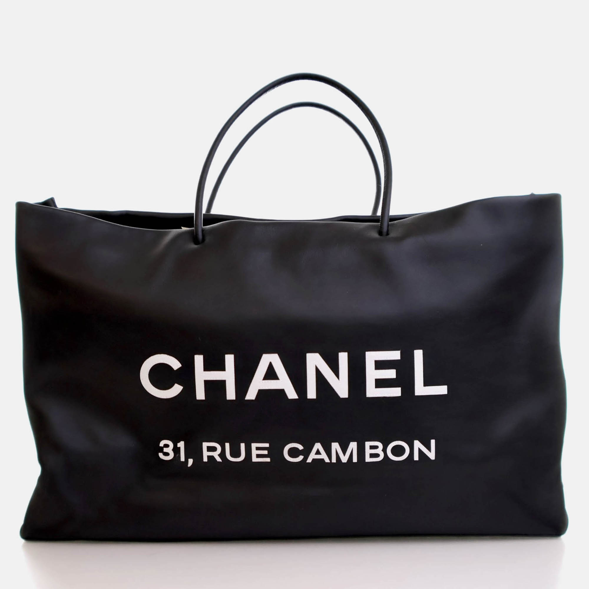 

Chanel Large Black Calfskin Essential 31 Rue Cambon Tote