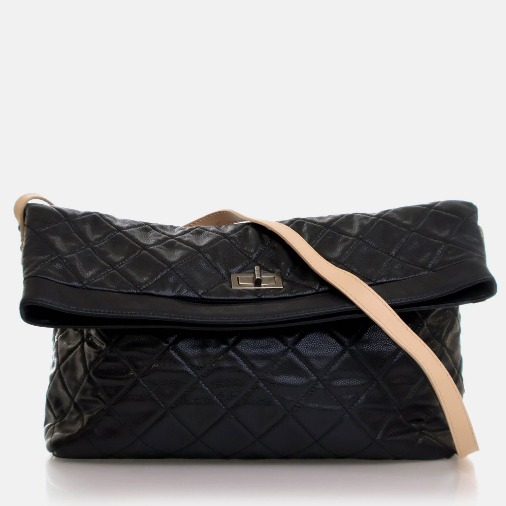 

Chanel Black Caviar Reissue Messenger Flap Bag